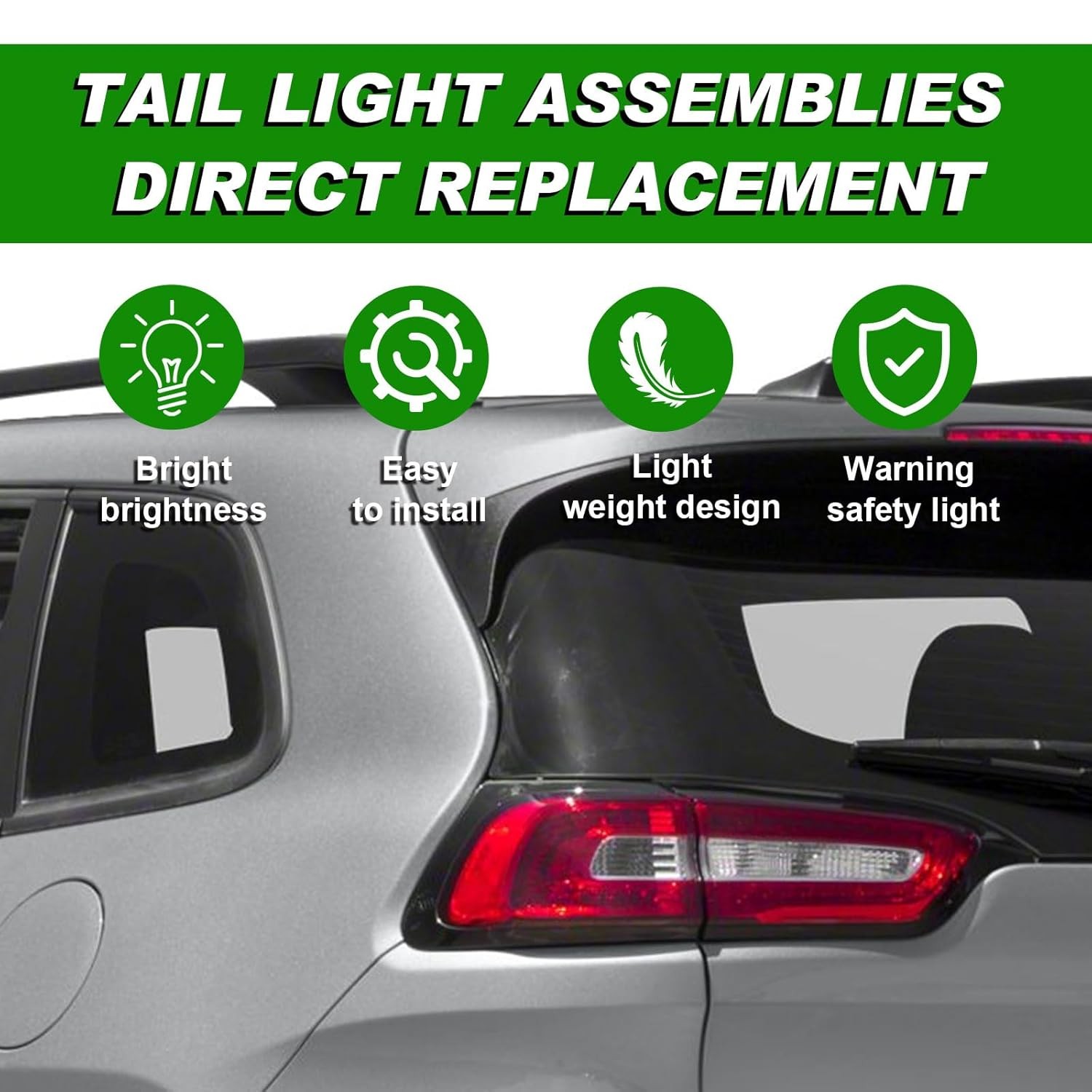 2014-2018 Jeep Cherokee Rear Tail Light Assembly Outer Compatible Compatible