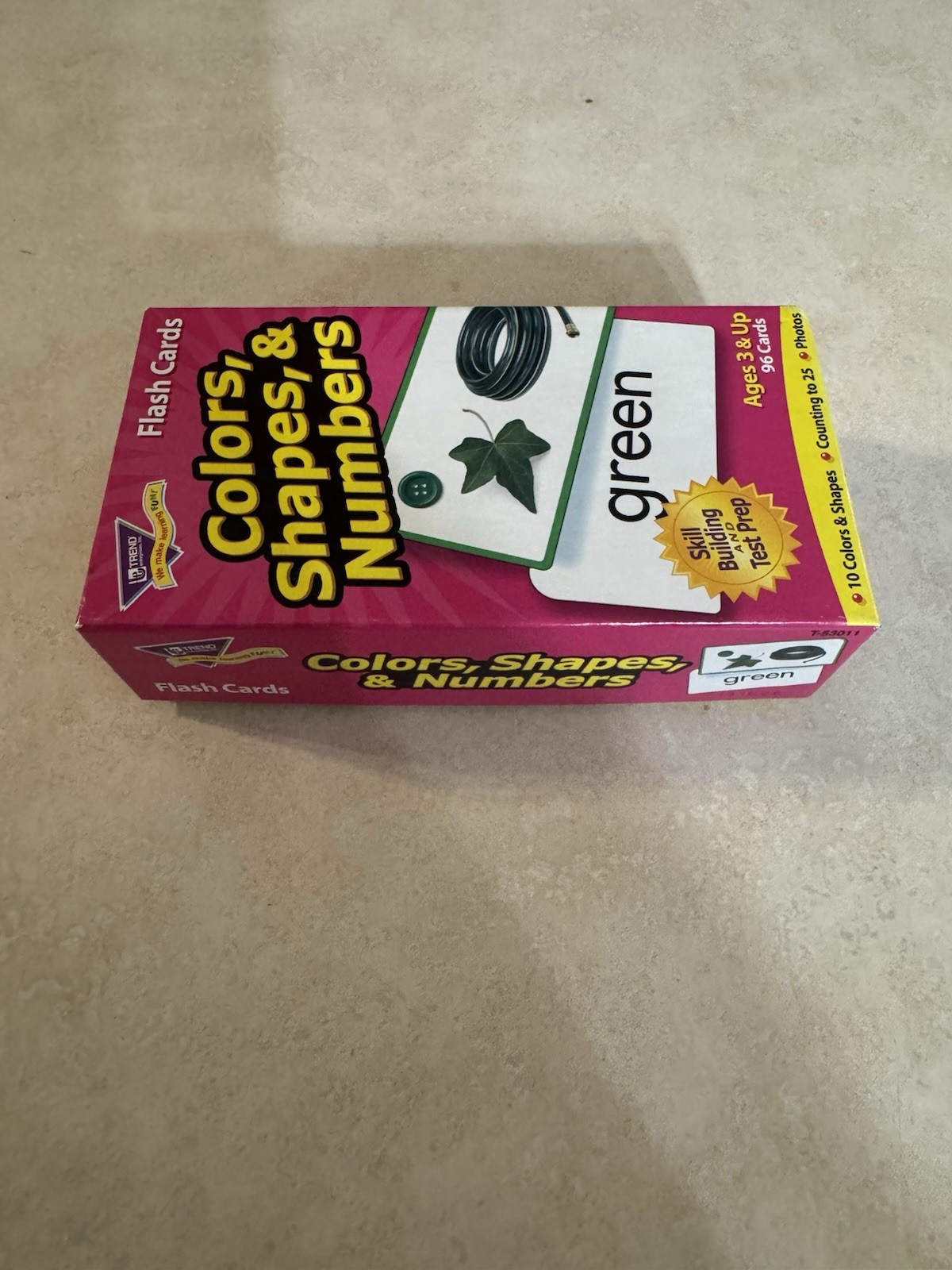 Colors, Shapes, & Numbers Skill Drill Flash Cards by Trend Enterprises