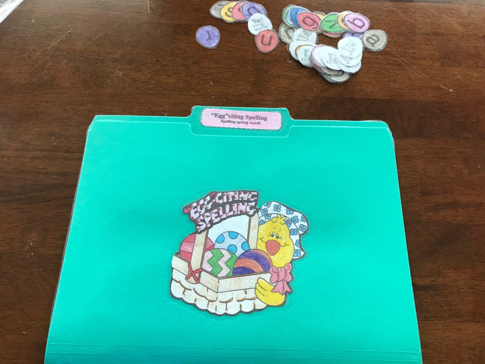 “Egg” citing Spelling 1st Grade language Art file folder game teacher