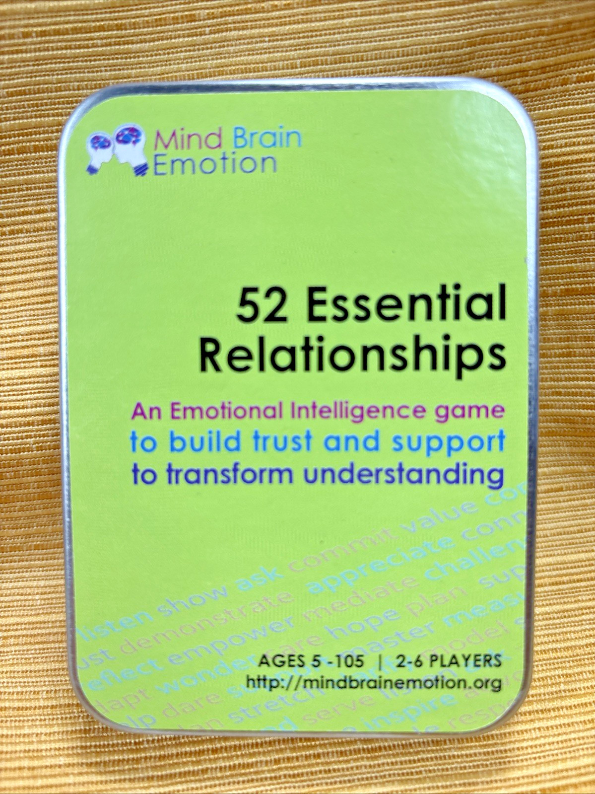Mind Brain Emotion 52 Essential Relationships Skills Intelligence Training Game