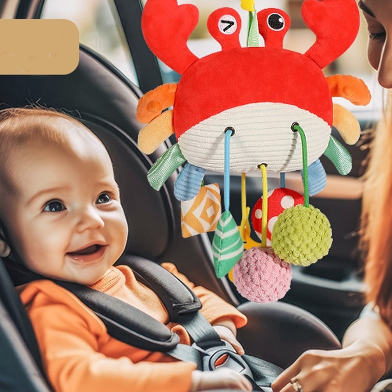 Bright Developmental Cloth Mobile Plaything Easy Installation Infant Visual