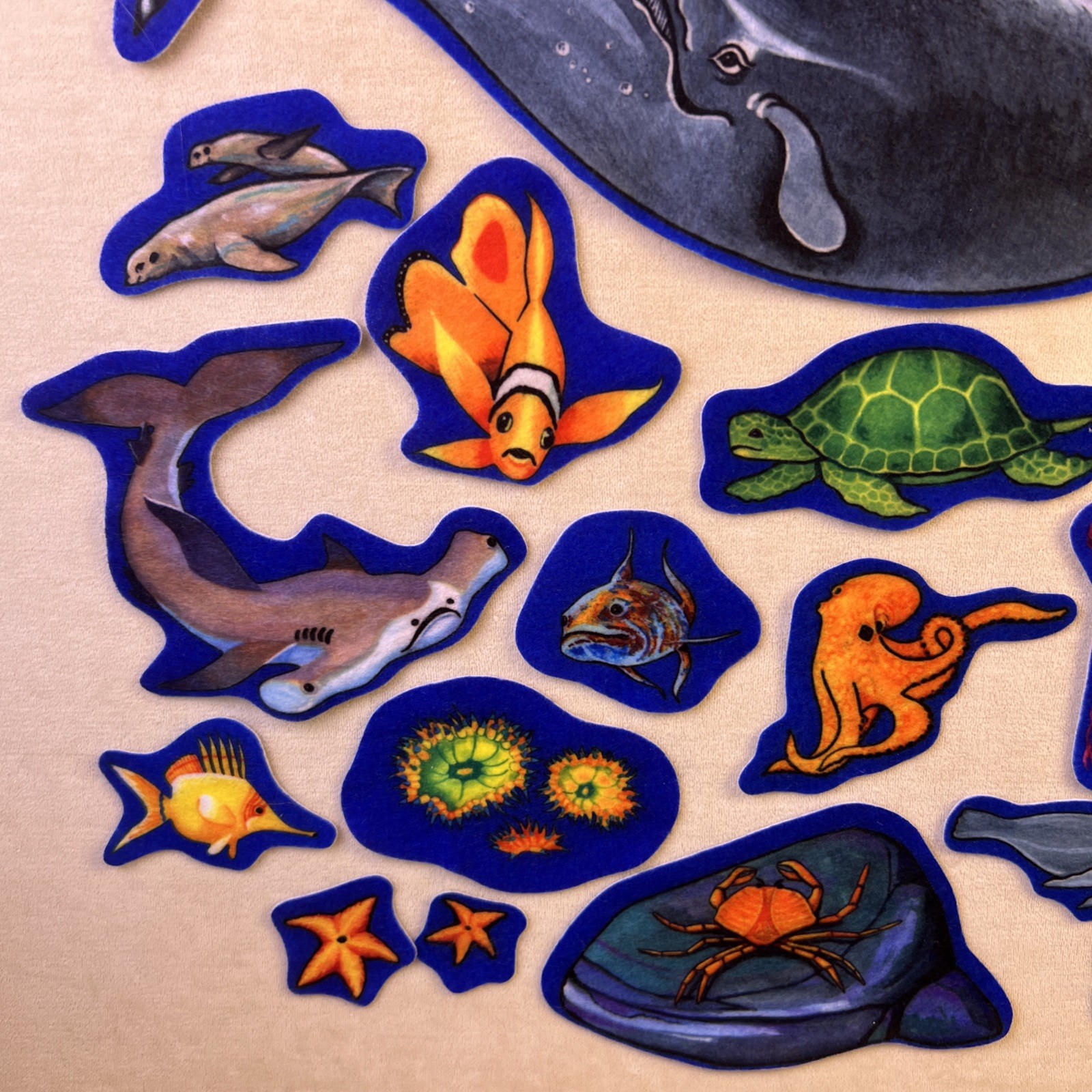 Little Folk Visuals Pre-Cut Felt Sea Life 36 Pieces Flannel Board School VBS Kid