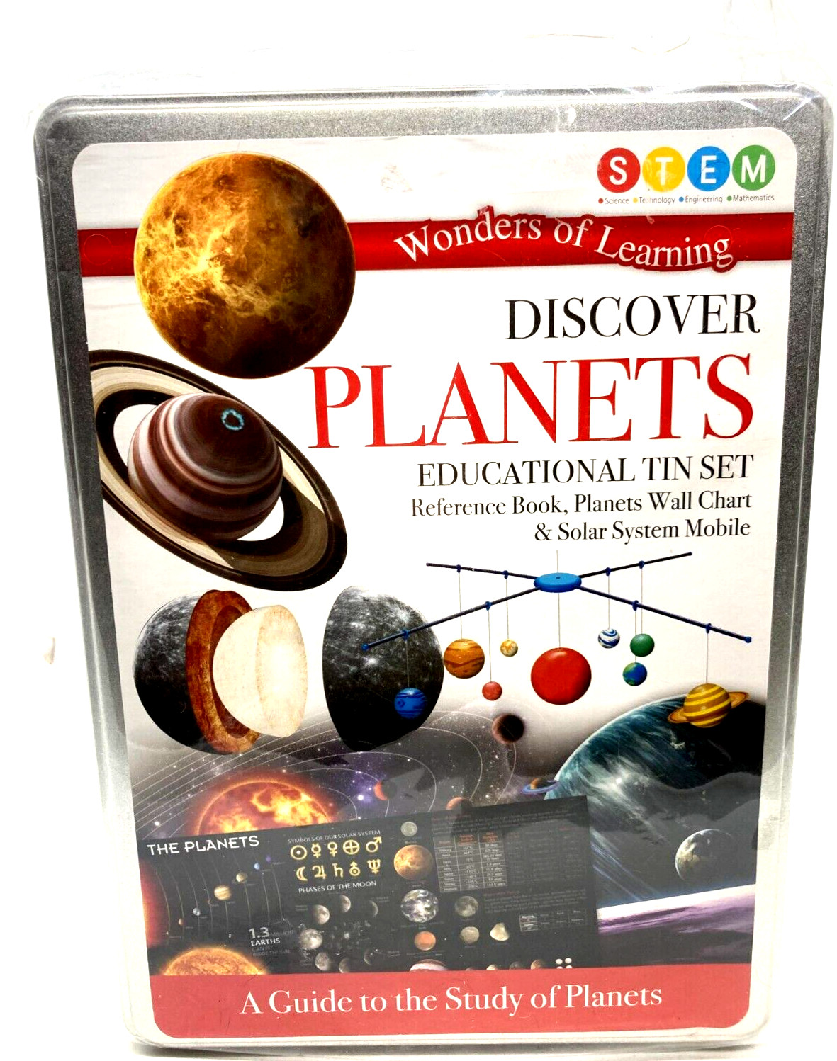 Wonders of Learning Discover Planets WOLNBS24 Educational Tin Set STEM NEW
