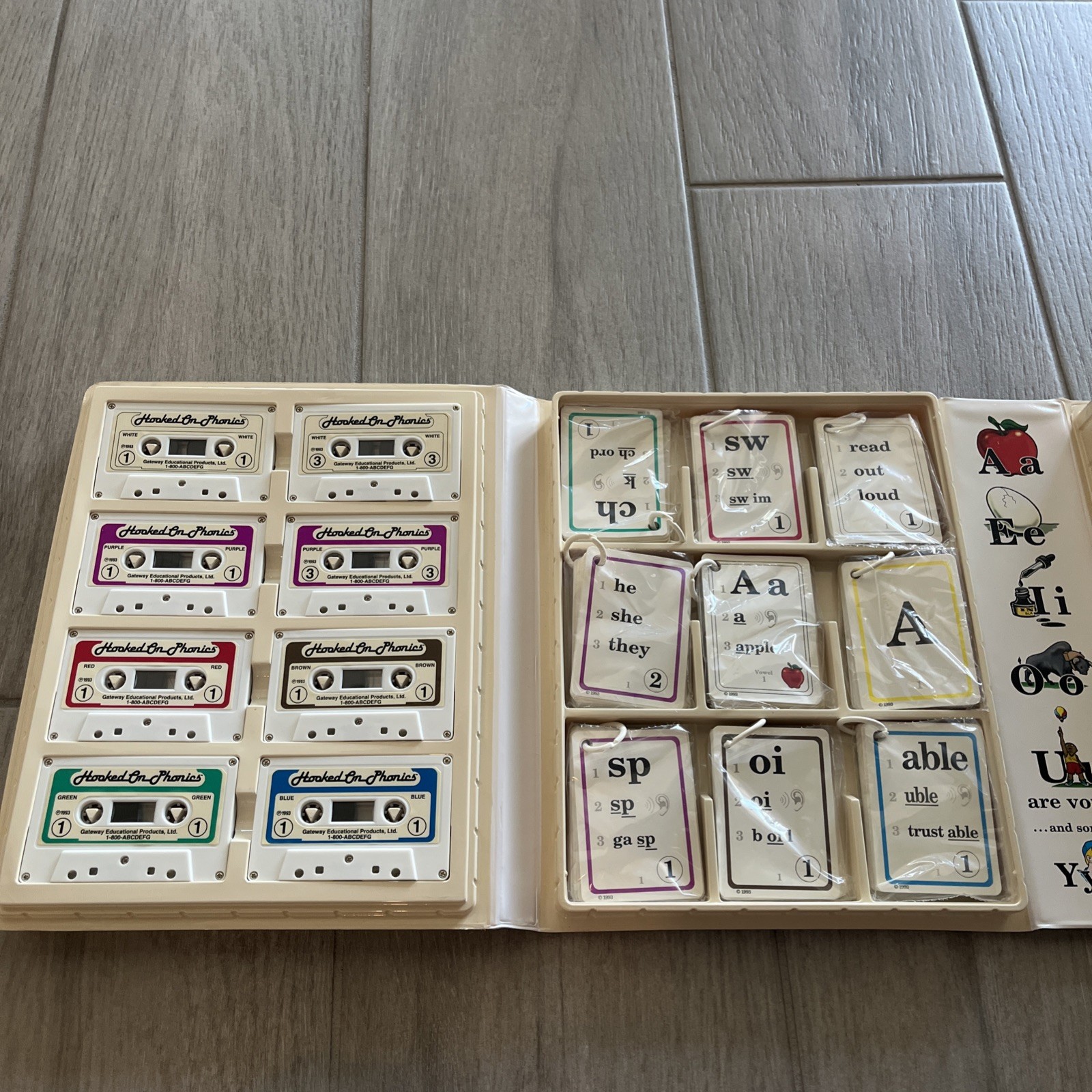 Hooked On Phonics Pre-School Primary Remedial Adult Cassette Tapes Books Cards