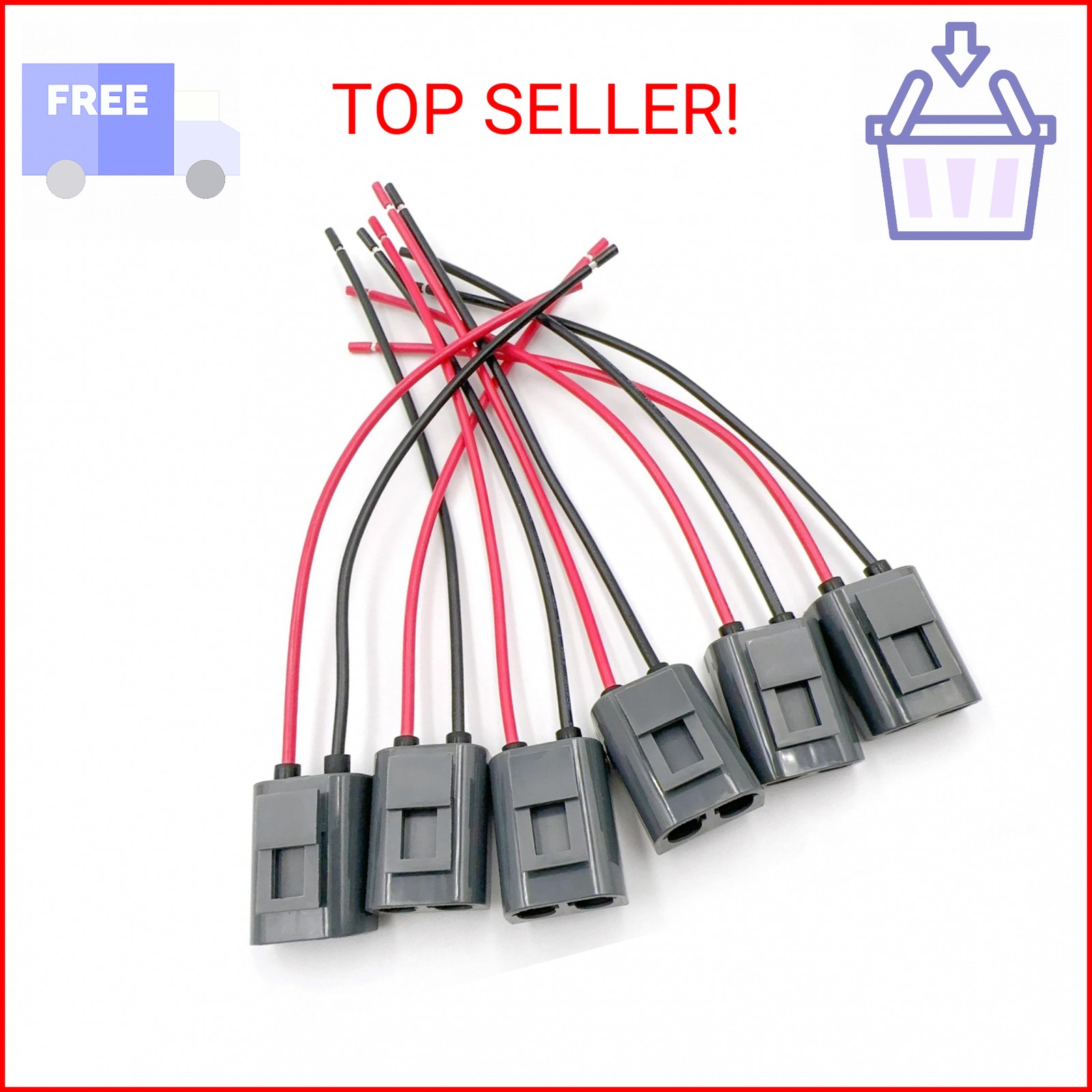 6X Ignition Coil Connector Harness 9144275 3523813 for Volvo 960 S90 V90 V40