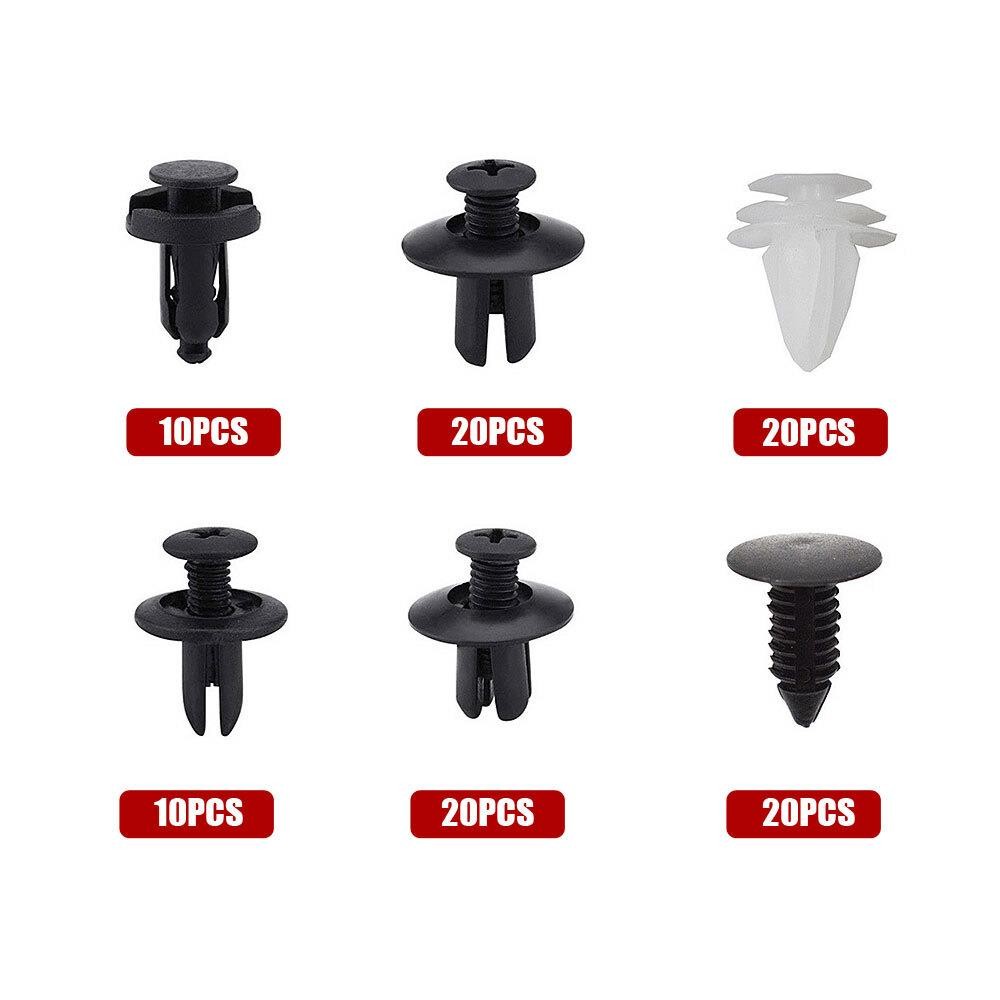100x Car Plastic Clips Fastener Kit Push Retainer Door Trim Panel Fender Rivets