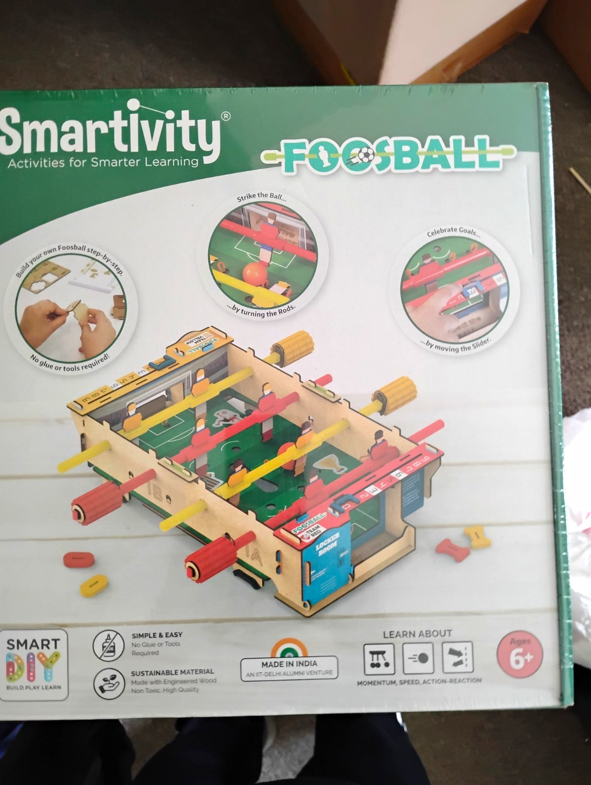 Smartivity Foosball STEAM Science Educational Building Activity Kit Ages 8-11