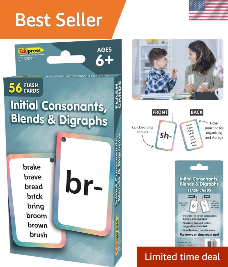 Engaging 56 Double-Sided Flash Cards for Language Skills: Teaching Tips Included