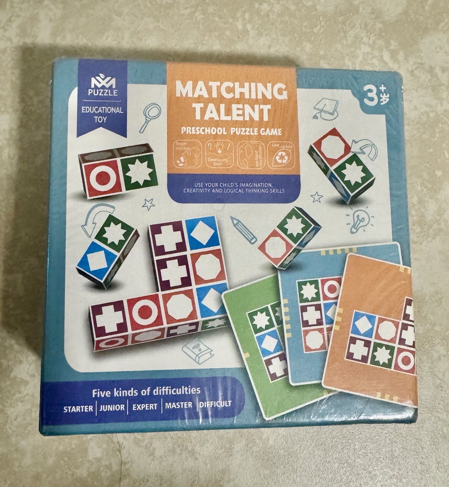 Game Matching Talent. Preschool Puzzle Game. Educational Toy.