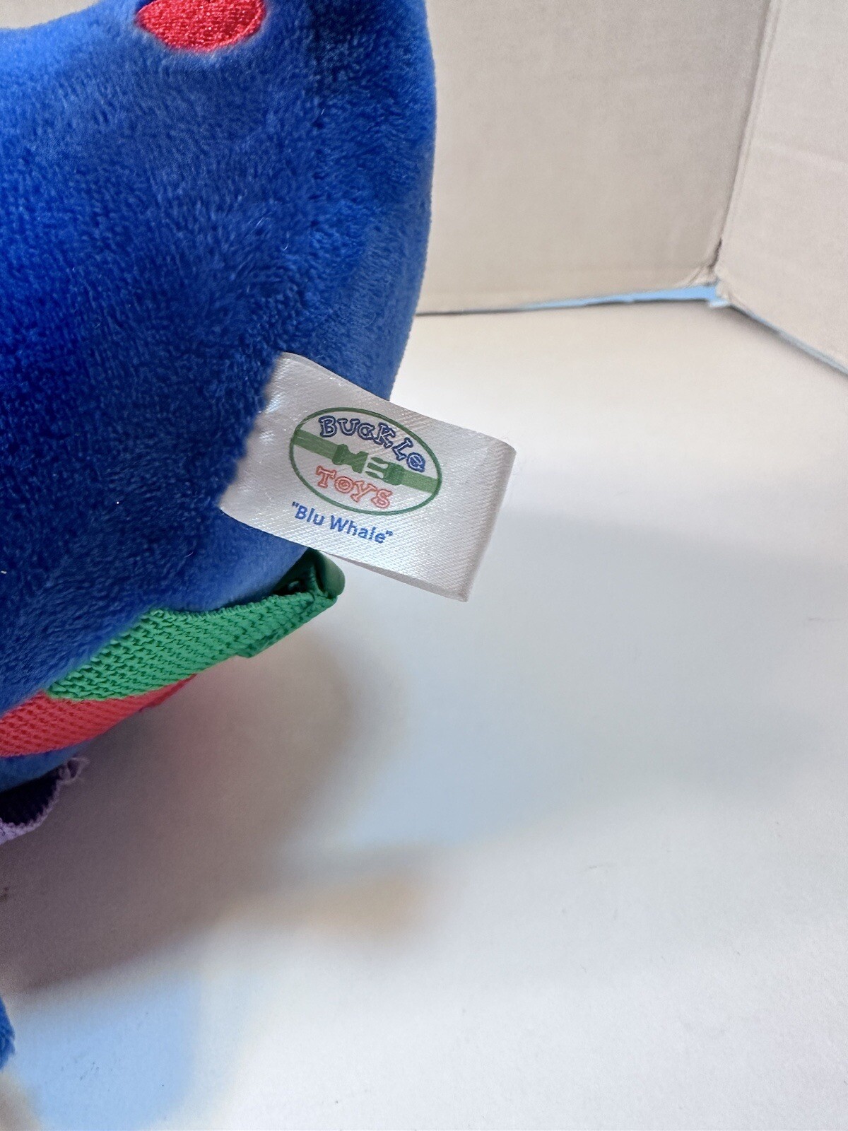 Buckle Toys BLU the WHALE Plush 8” LEARN to BUCKLE Development Stuffed Toy 2021