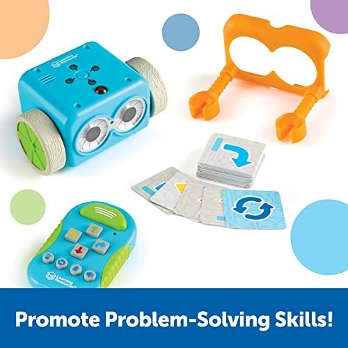 Coding Robot STEM Toy 80 Step Programming Screen Free 45 Piece Set Kids