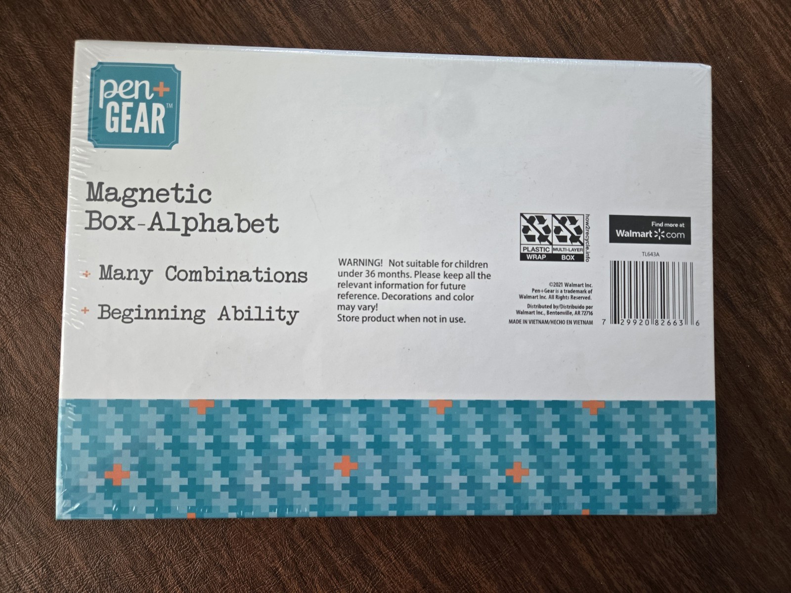 Magnetic Alphabet Activity Box Educational Pen Gear Factory Sealed NIB Children