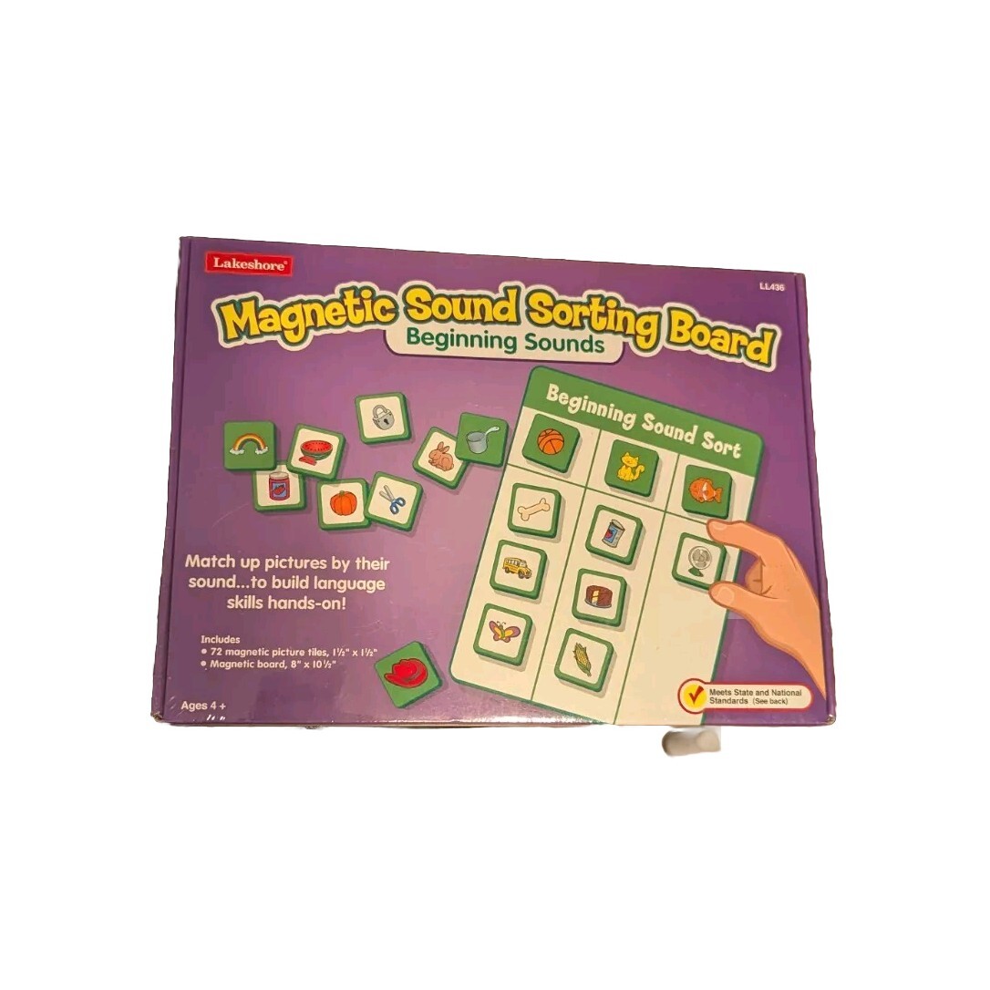 Lakeshore Magnetic Sound Sorting Board Beginning Sounds Educational Game