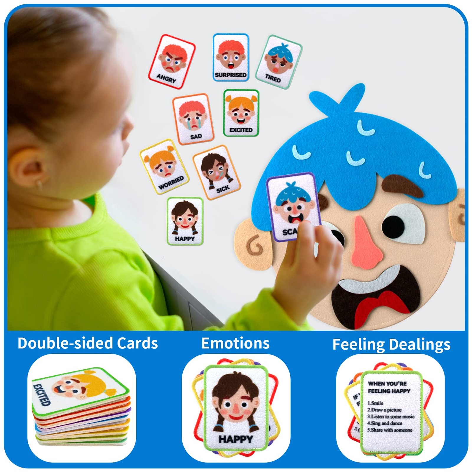 86 Pcs Social Emotional Learning Activities Sensory Toys for – Montessori Toy…