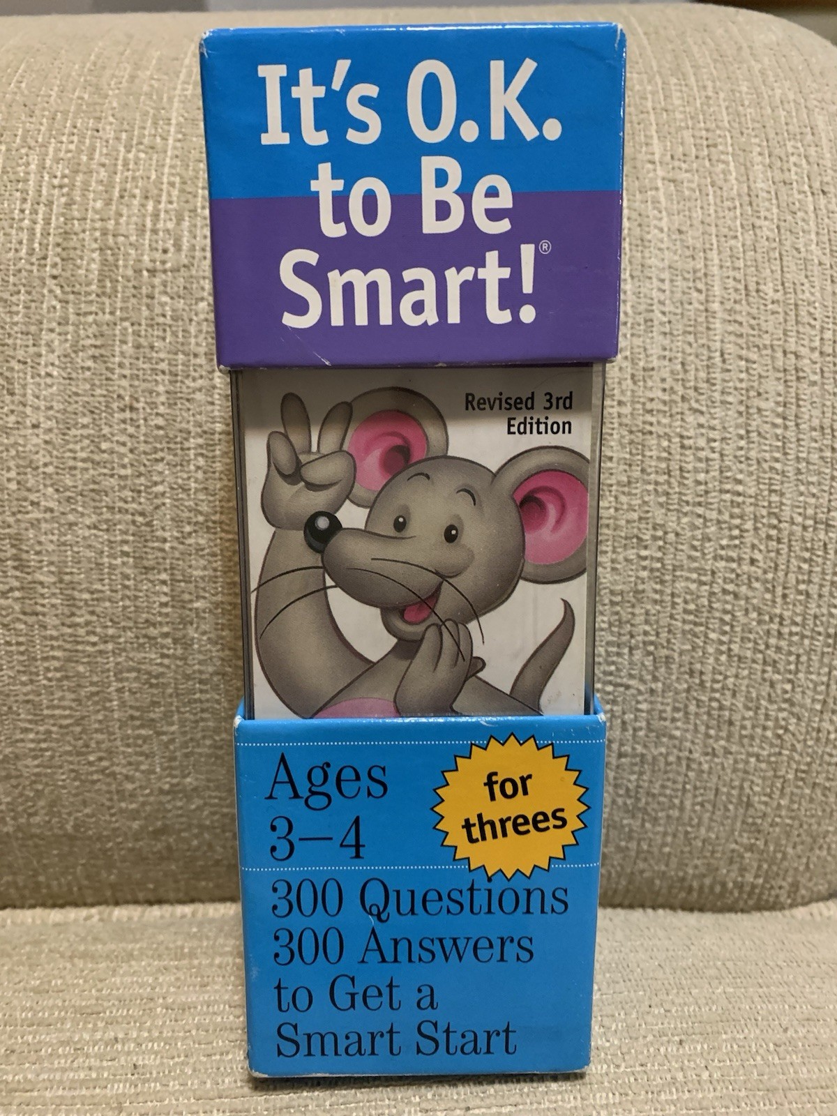 BRAIN QUEST It’s Ok To Be Smart Ages 3-4 300 Questions & Answers Workman