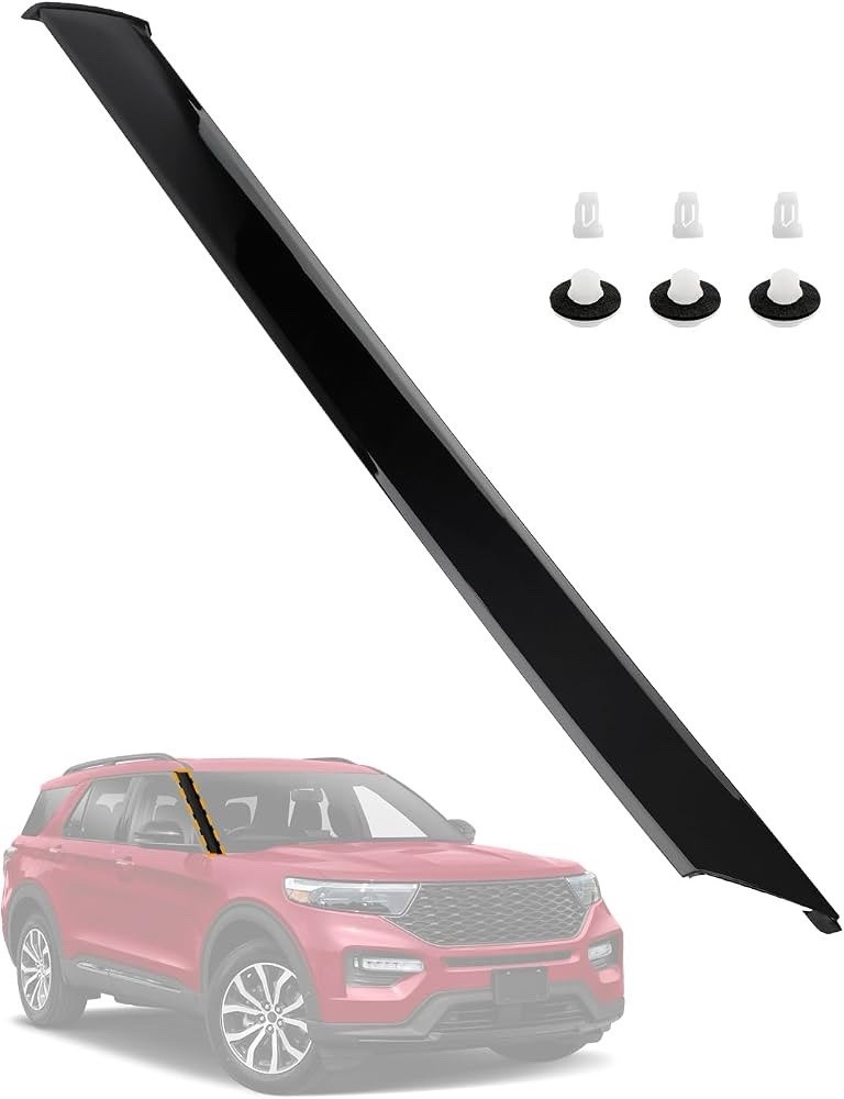 Outer Windshield A-Pillar Trim Panel Molding Front Right Outer(Right 1 PACK)