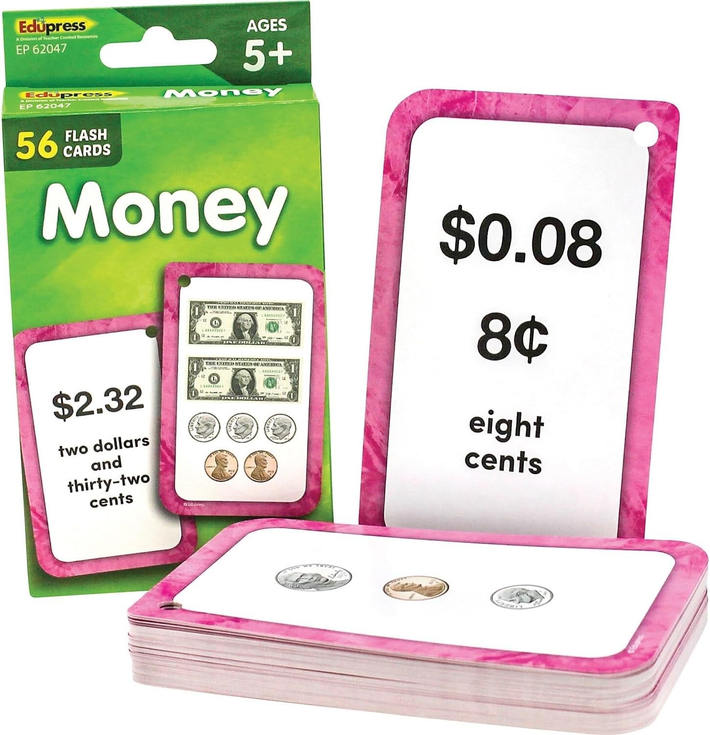 Money Flash Cards EP62047 – Full-Color Set for Enhancing Math Skills in Adults
