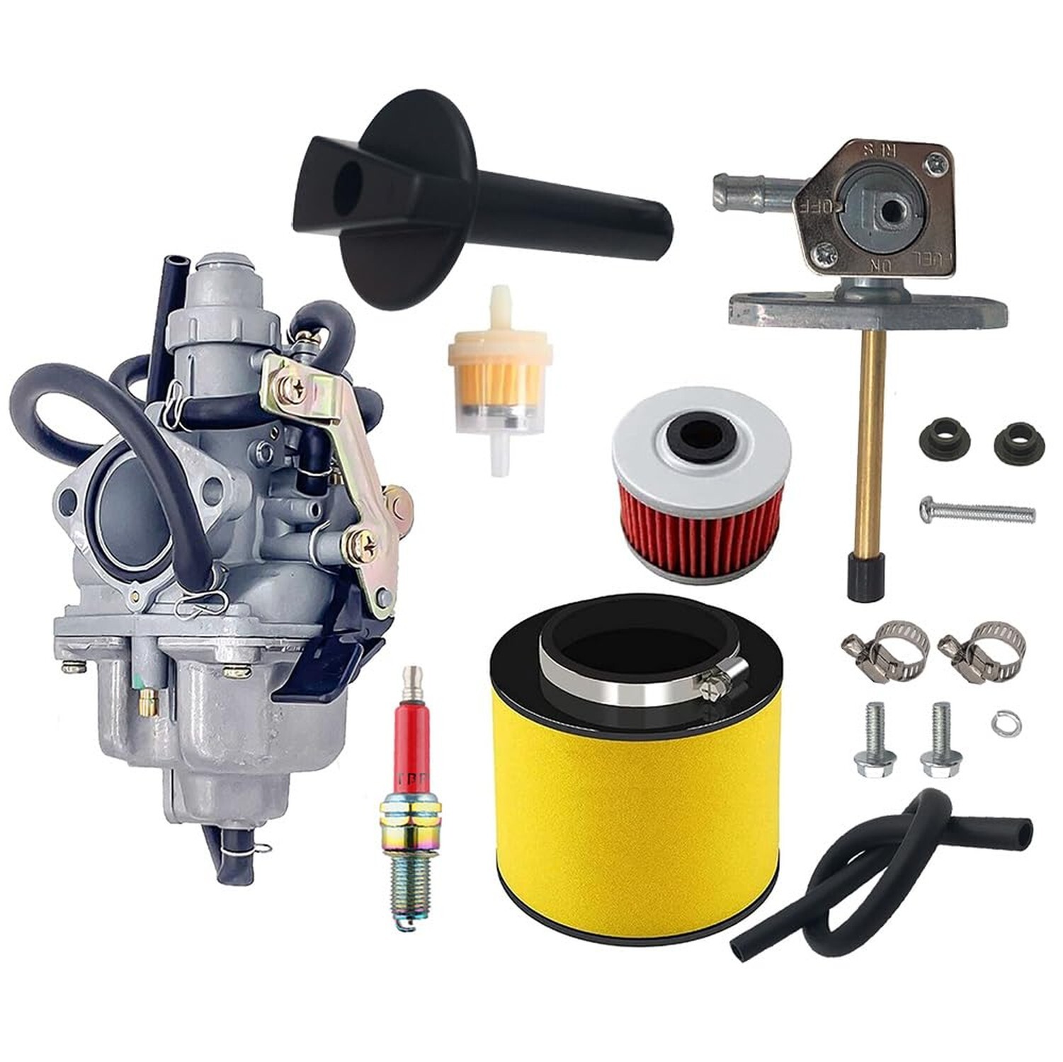 Recon 250 Carburetor with Fuel Tank Petcock Valve Set Fits for Honda TRX 250 …