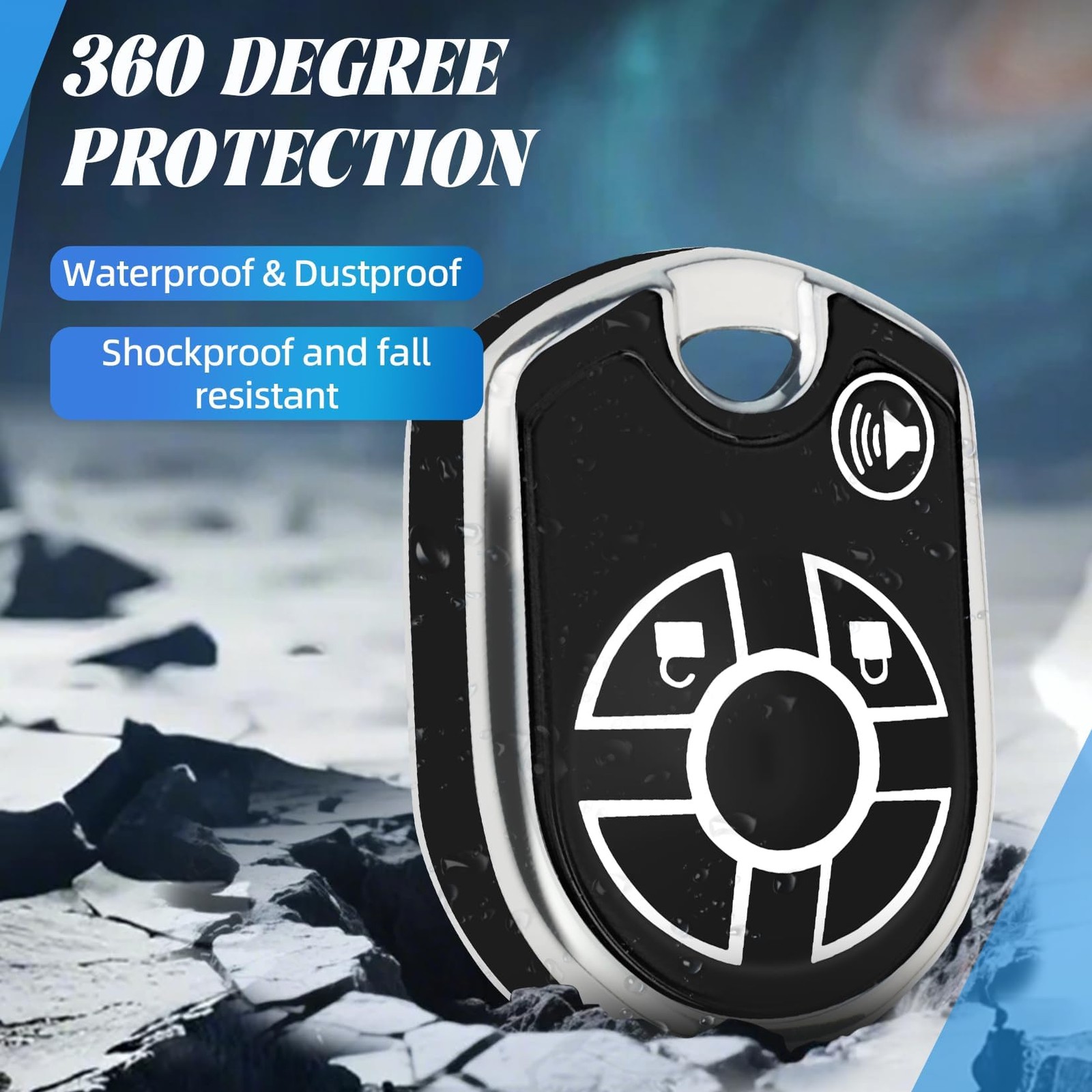 MILD EAST for Ford Key Fob Cover with Key Chain, Soft TPU Car Key Protector C…