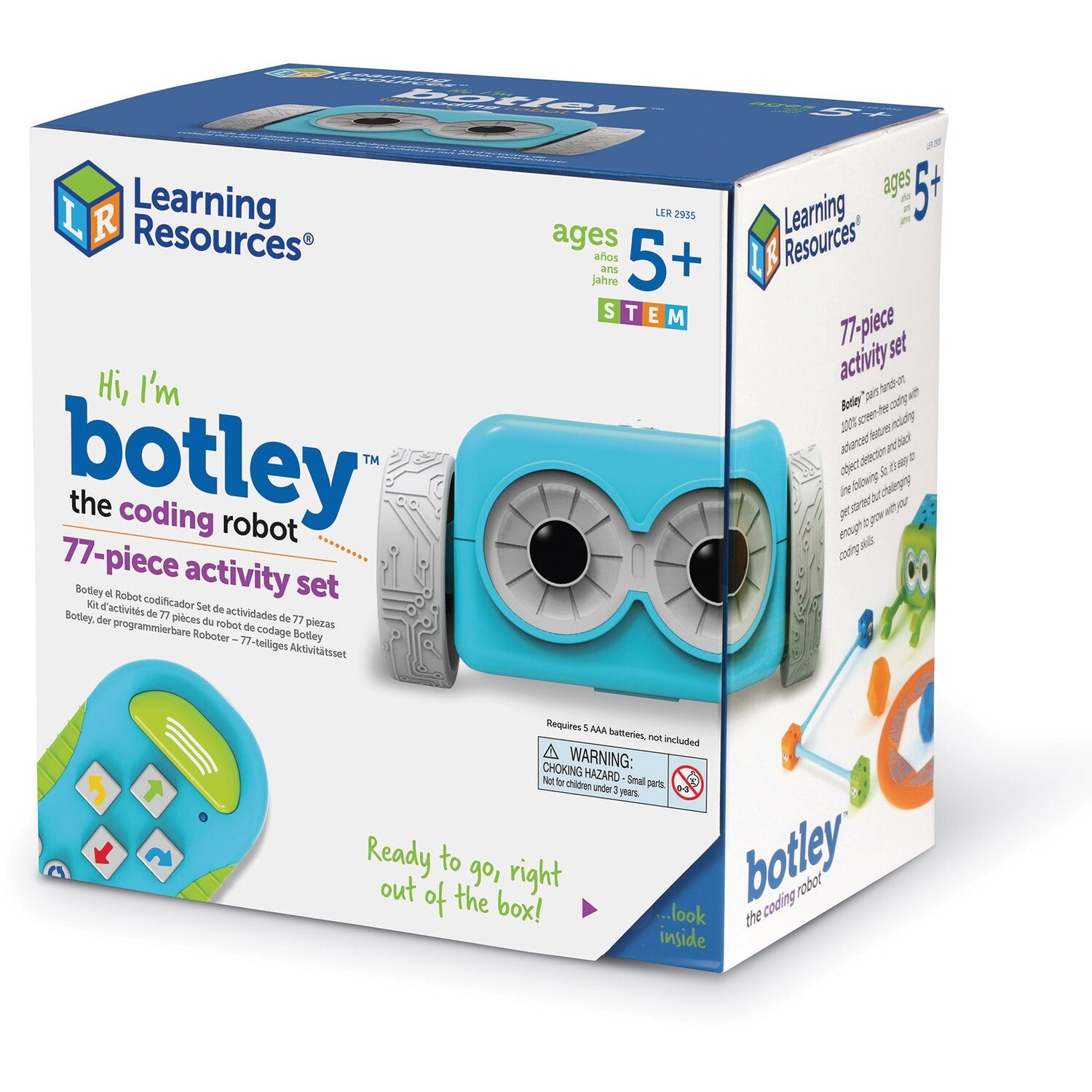Learning Resources Activity Set, Coding Robot, 9″Wx9″Lx6-1/5″H