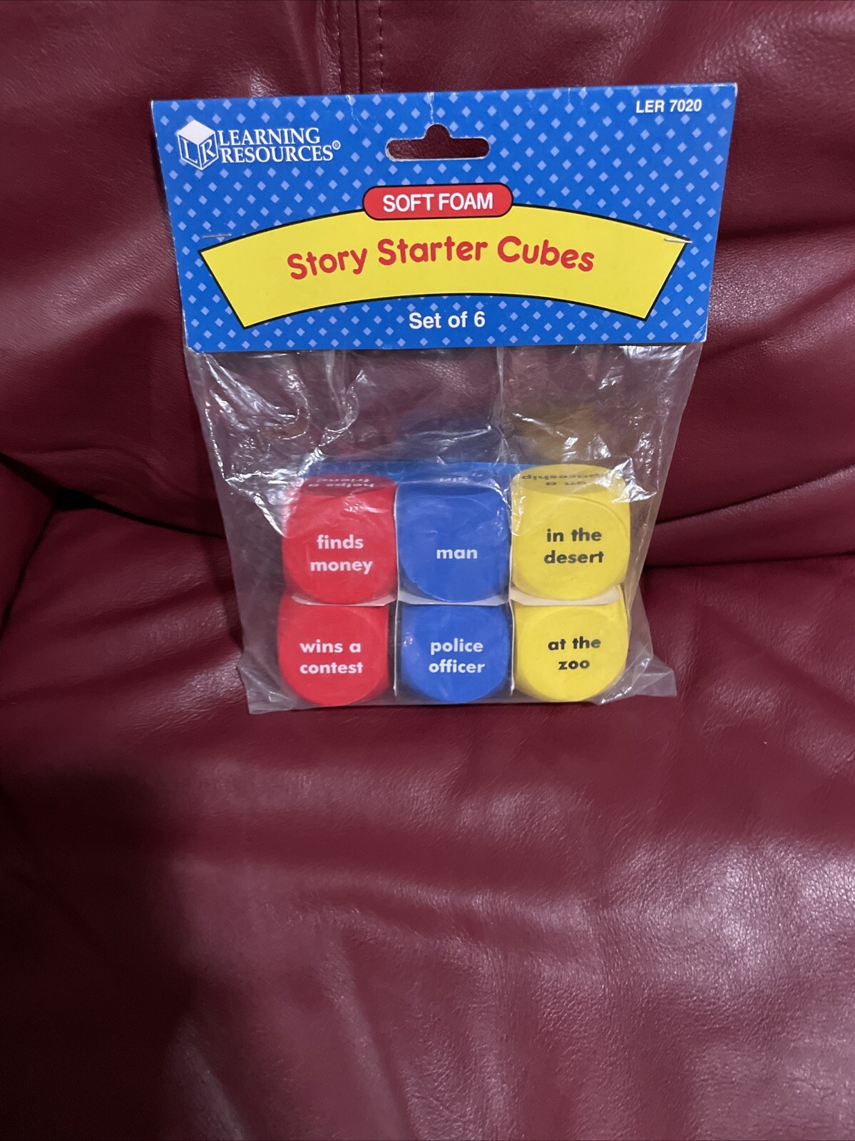 Learning Resources Soft Foam Story Starter Vince’s Pack Of 6 NIP