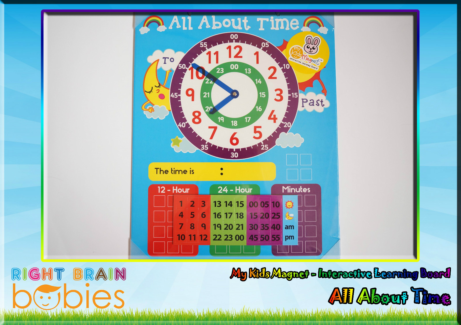 Kids Magnet All About Time – Interactive Magnetic Board. shichida / Montessori