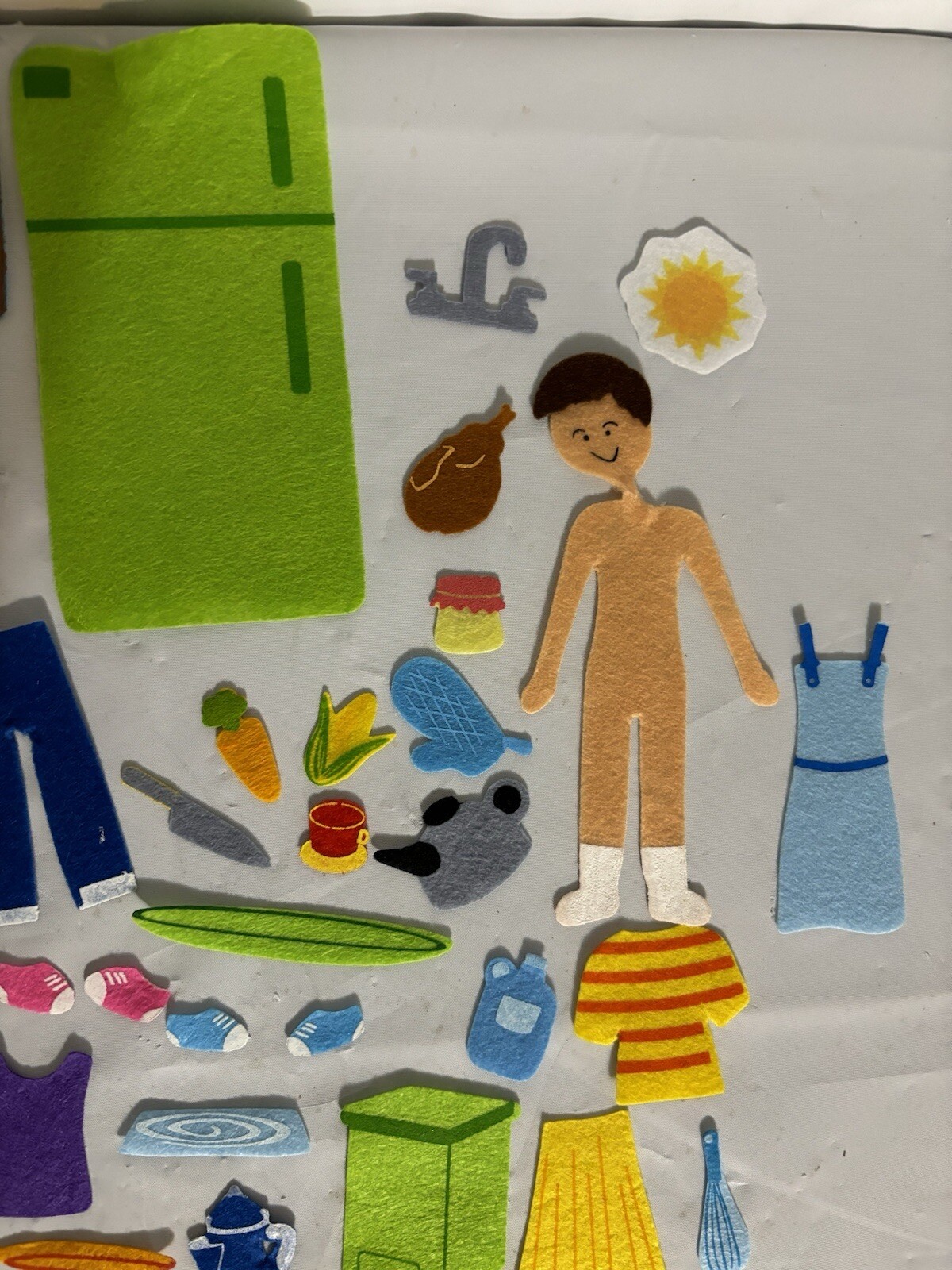 Kitchen Home Scene Children’s Felt Flannel Board Story 40+ Pieces. Play Learn