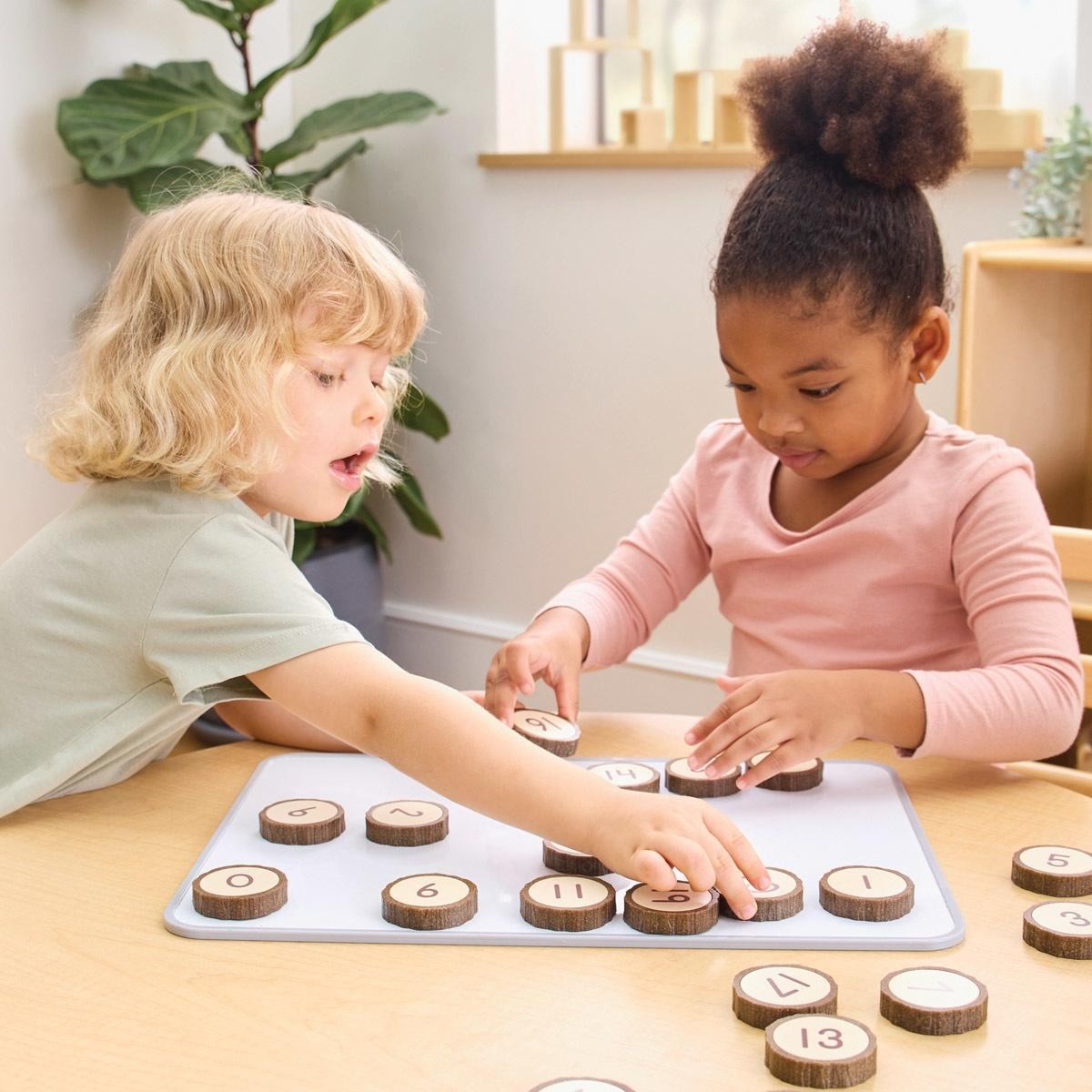 Kaplan Early Learning Magnetic Wood Cookie Counters – 21 Pieces