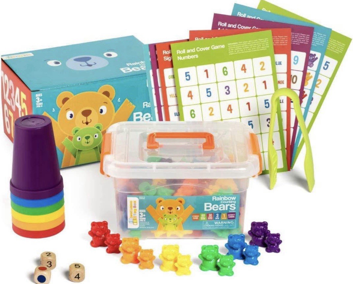 Creative Rainbow Bear Learning Educational Learn Play Set Brand New Smarts