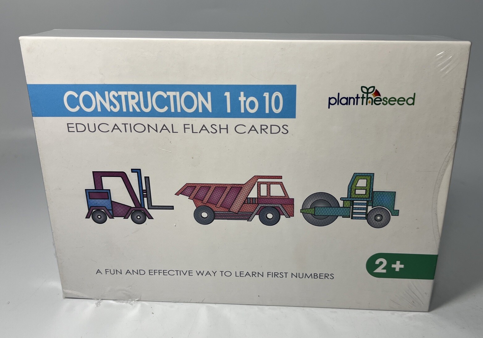 CONSTRUCTION 1 TO 10 NEW EDUCATIONAL FLASH CARDS ages 2 up PLANT THE SEED SEALED