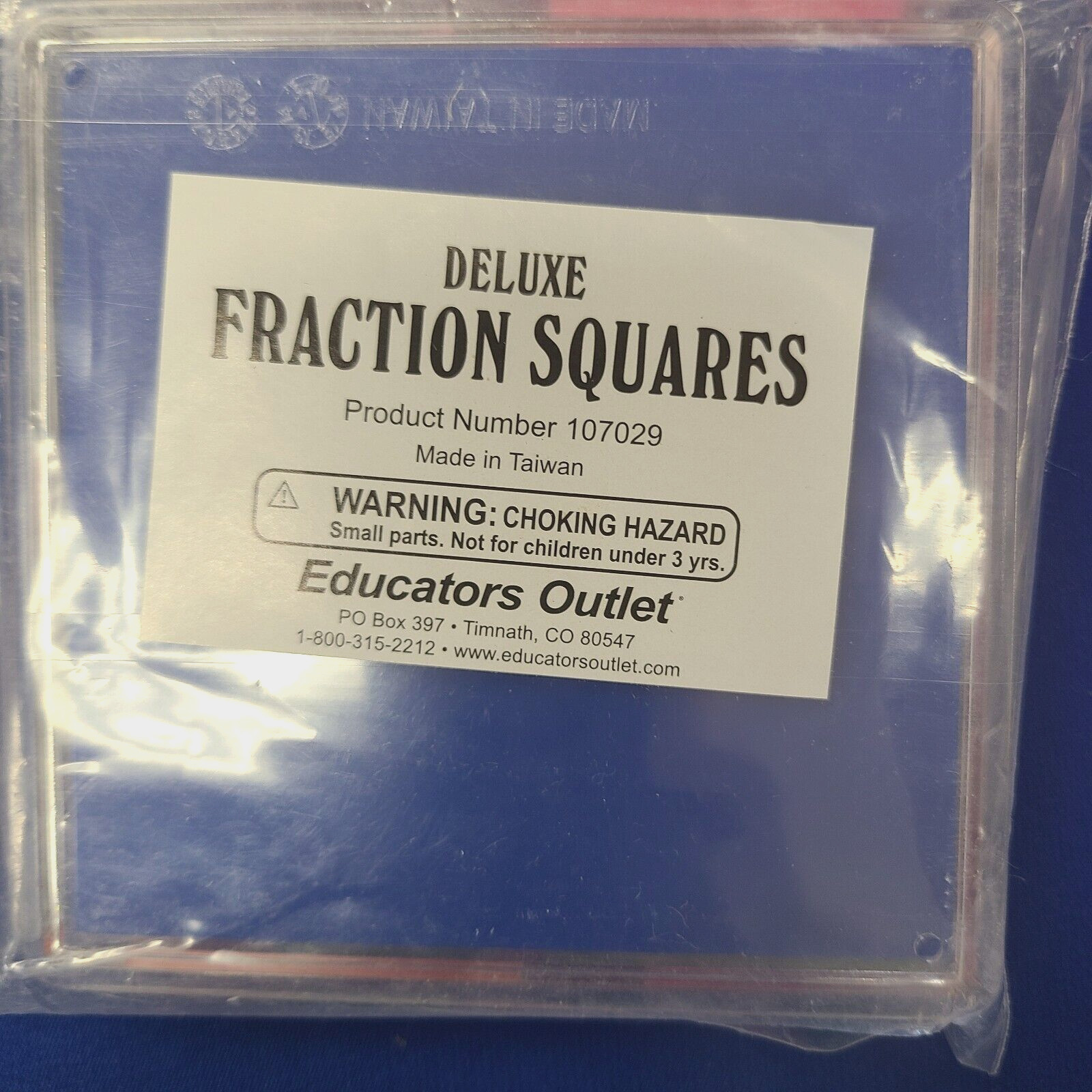 DELUXE FRACTION SQUARES from EDUCATORS OUTLET ~ (Item # 107029)