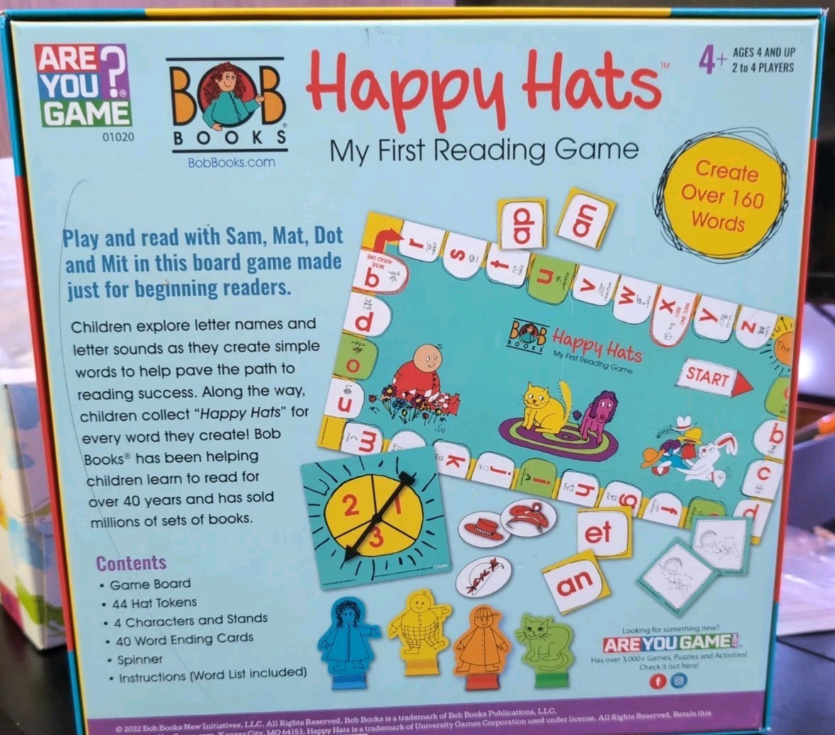 Bob Books Happy Hats Beginning Reading Game