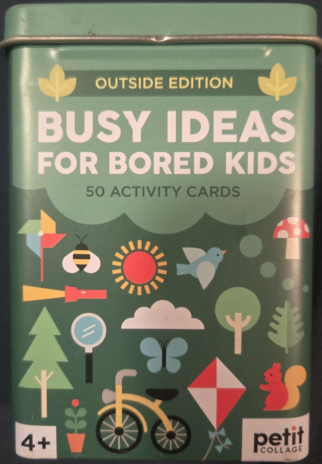 Petit Collage PTC607 Busy Ideas for Bored Kids, 50 Outdoor Activity Cards – New