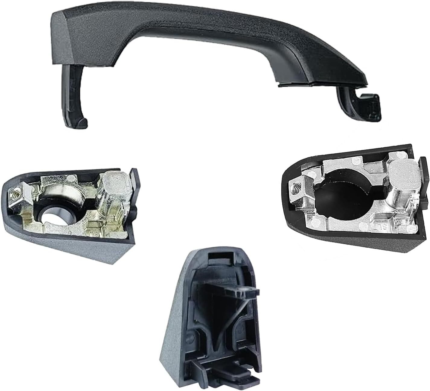 Exterior Door Handle Textured Black Compatible with 2014-2019 Silverado Sierra