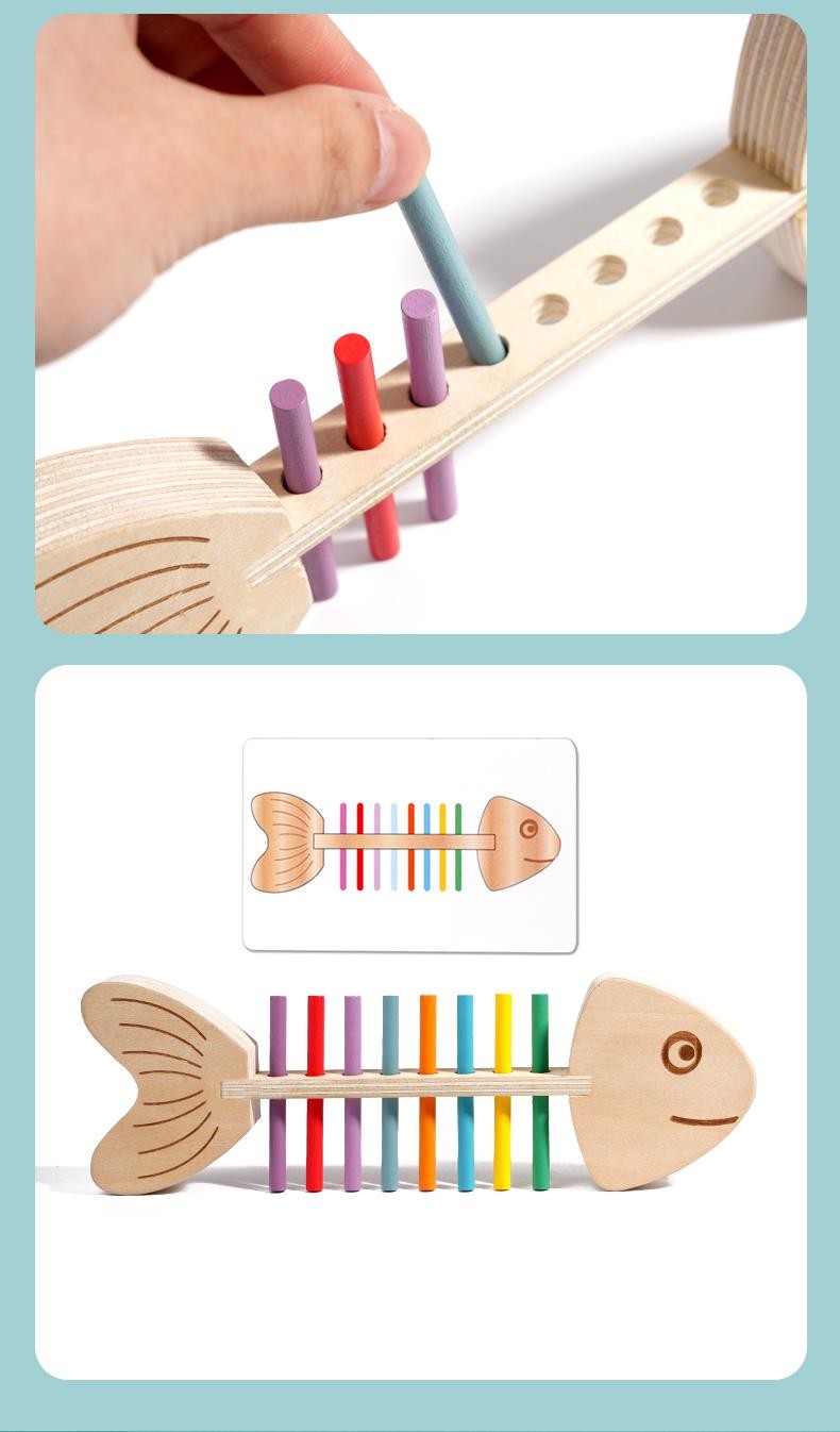 Children Wooden Balance Stick Sensory Puzzle Game Educational Birthday Gift