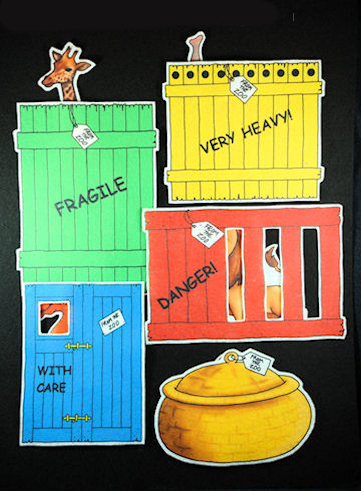 Dear Zoo Educational Activities Flannel Felt Board Story 16-pc