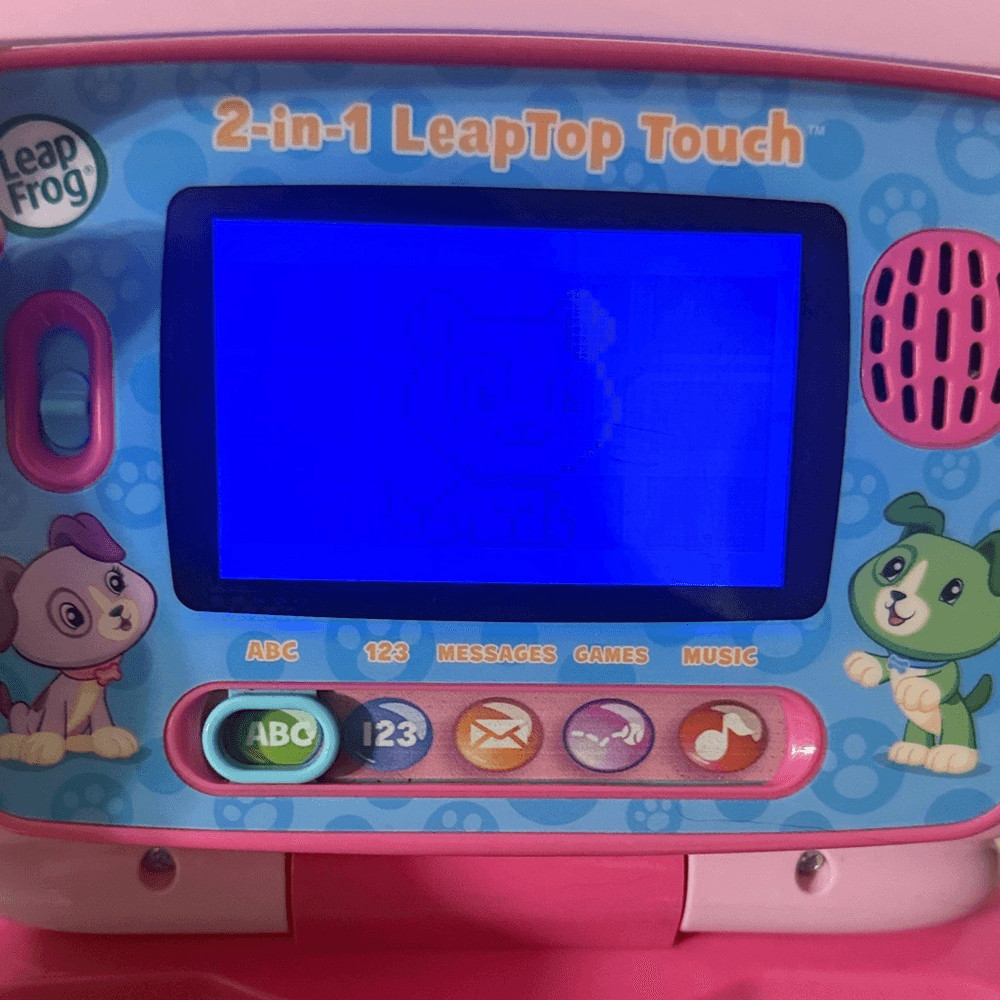 LeapFrog 2-in-1 LeapTop Touch Pink Kids Learning Laptop Works