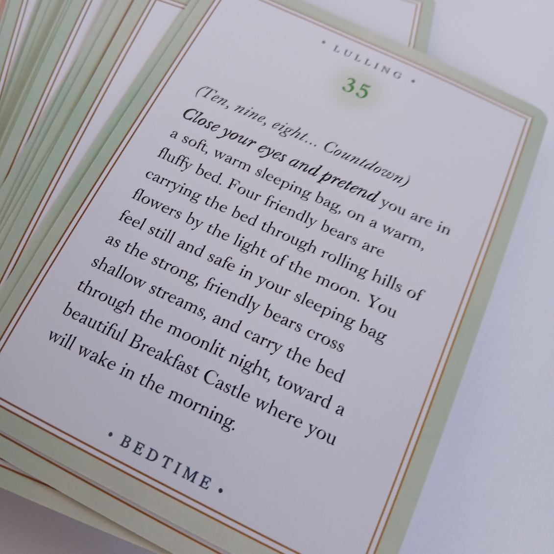 Eeboo Centering Cards Bedtime Exercises & Relaxations To Settle Into Bed