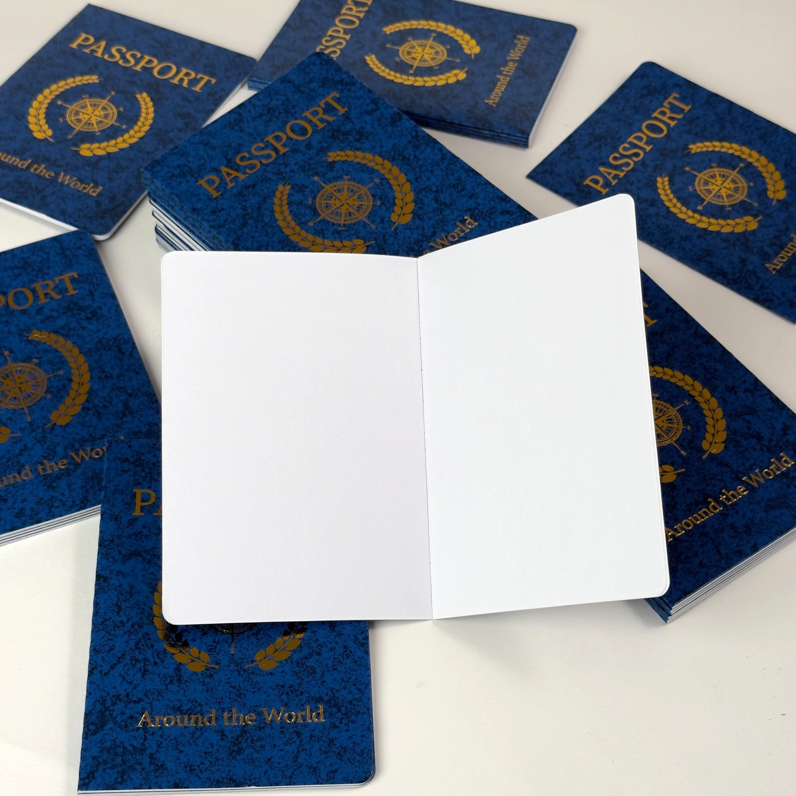 50 Blank Passport Notebooks for Kids Travel Party Favors Classroom Activity Book
