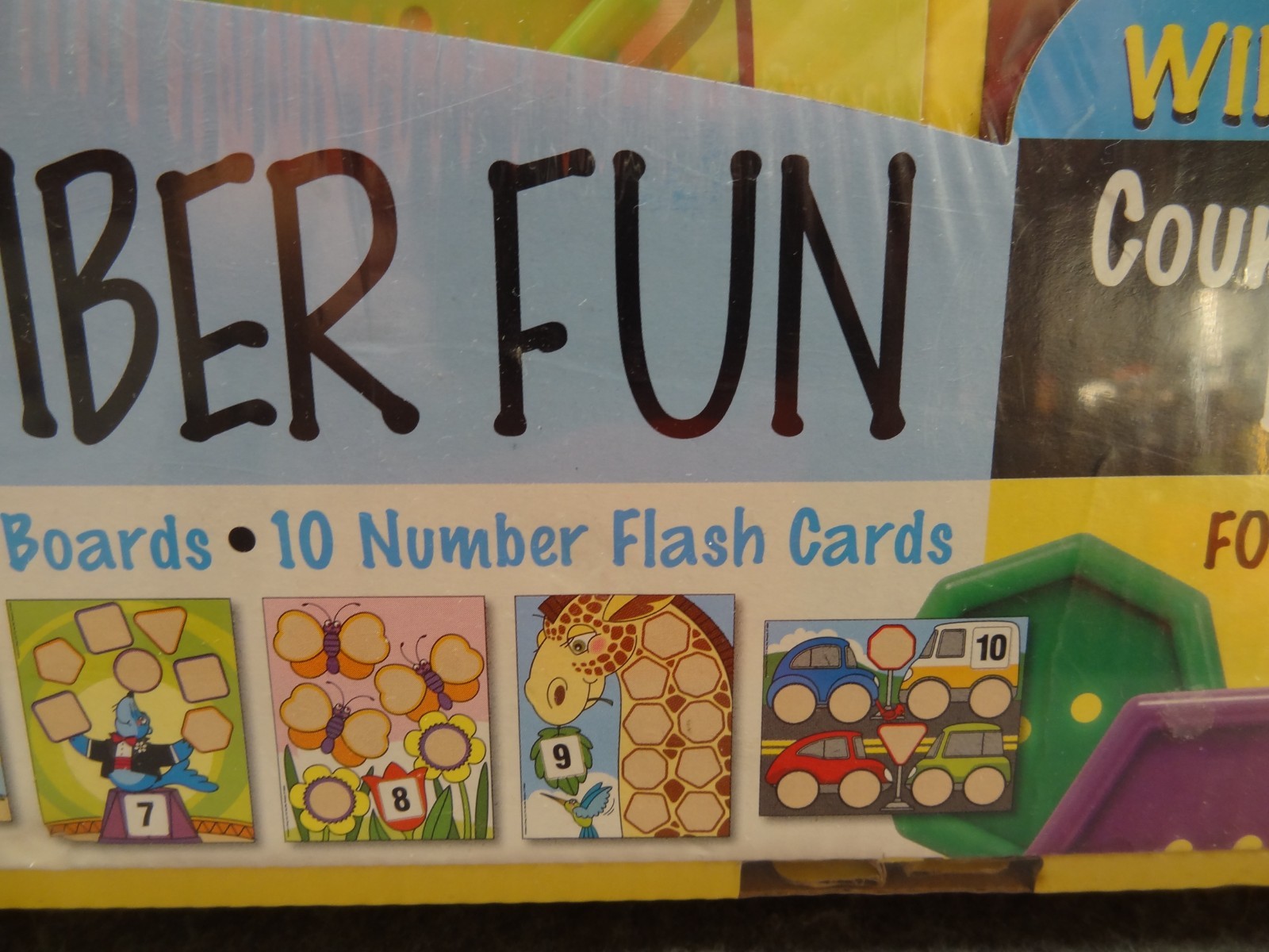 NEW Melissa & Doug Big Button Number Fun Play Set Count Sort Match Games 4319