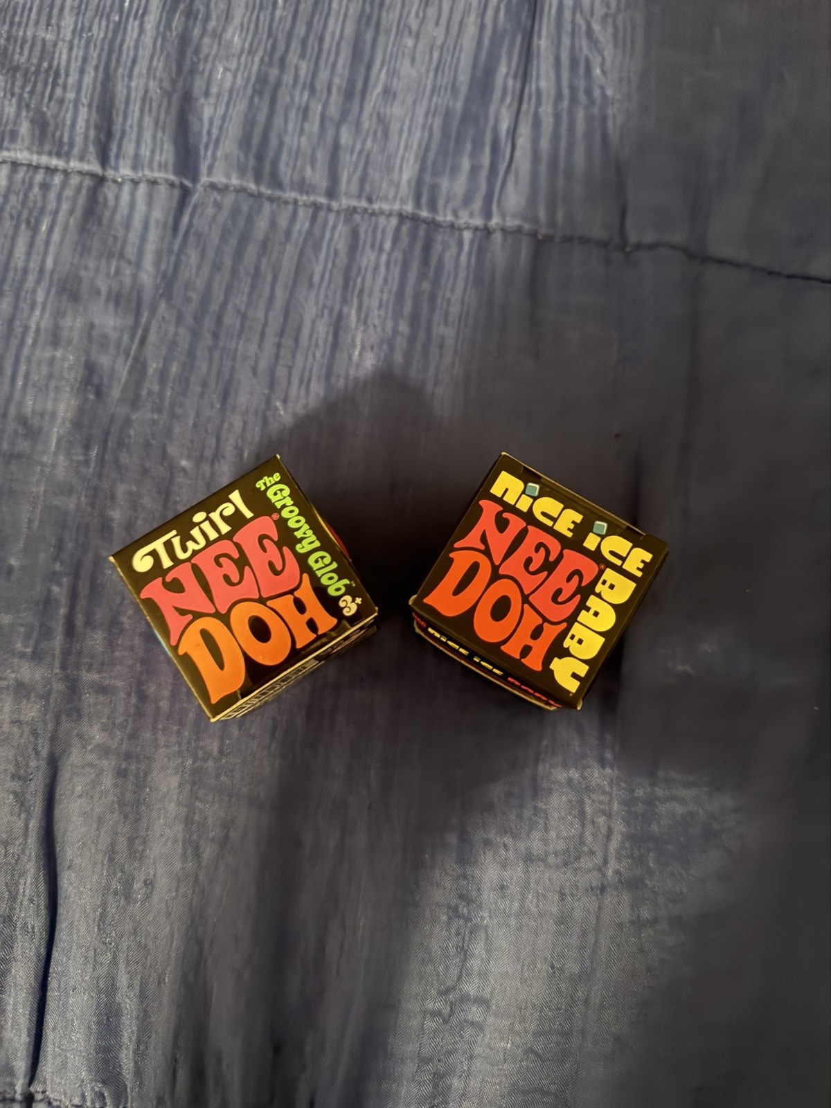Nee Doh Mini – Lot of 2 Squishy ( 1 Nice Ice Baby and 1 Twirl ) (Colors Vary)