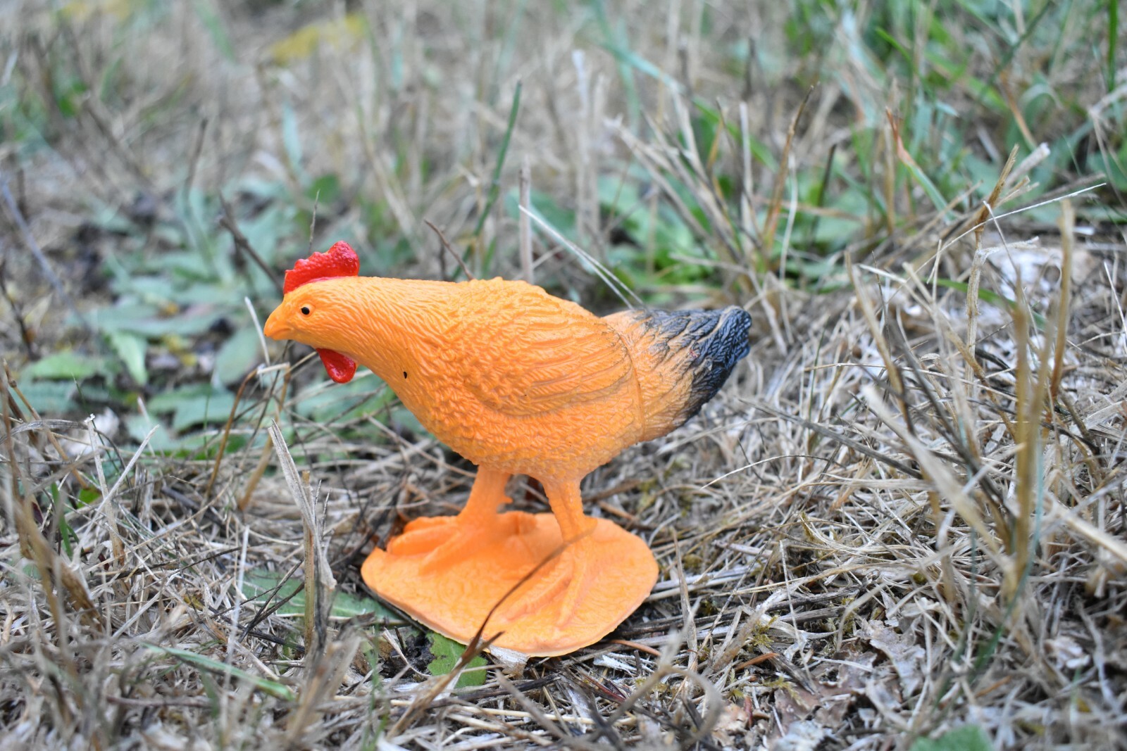 Chicken Hen Brown Realistic Small Toy Model Plastic Replica Barn Animal FN9