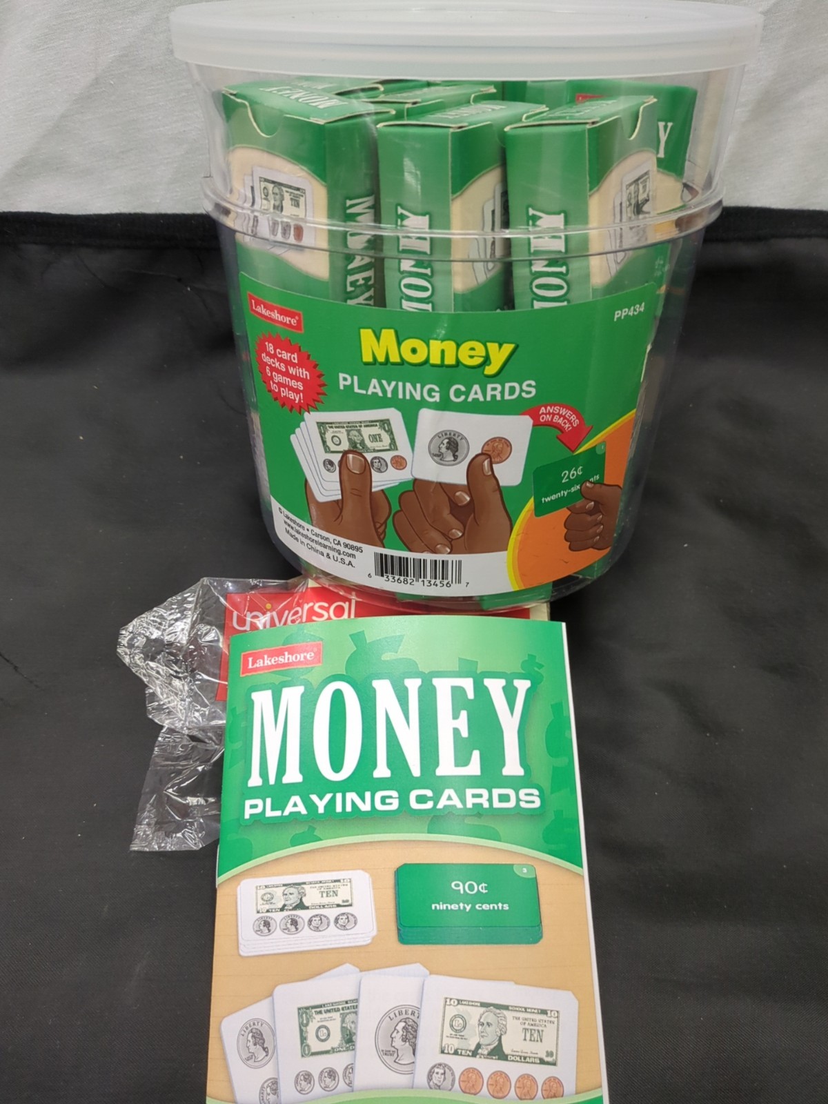 Lakeshore Learning Playing Cards – Money & Time & Place Value