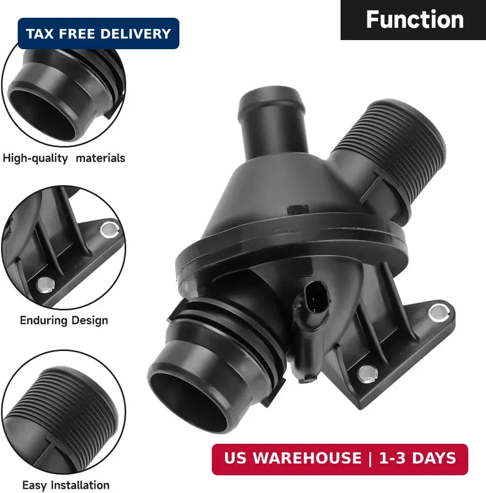 Engine Coolant Thermostat Housing Assembly – Compatible for BMW 228i 2.0L L4 – G