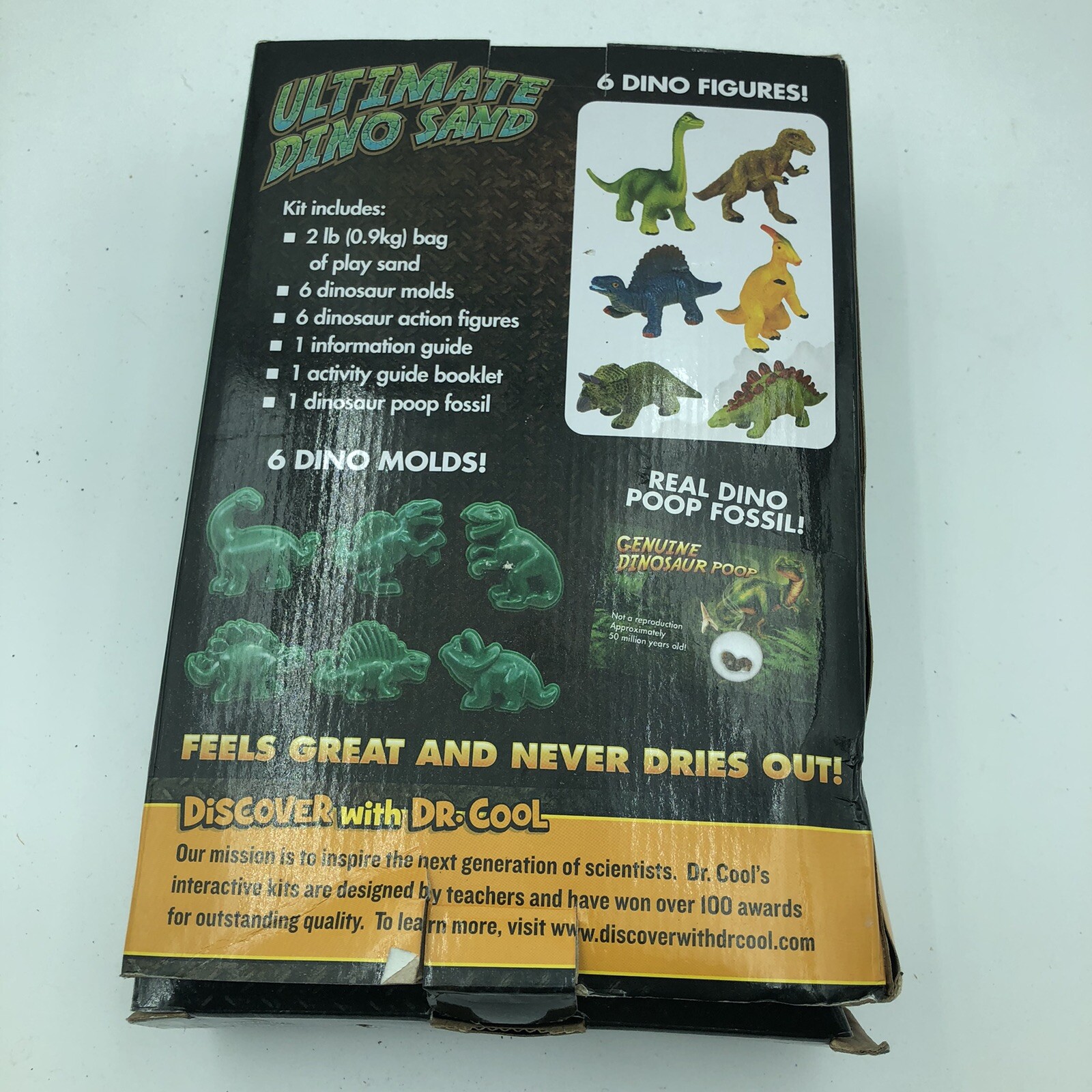 Discover with Dr Cool Ultimate Dino Sand 2 Pound Set Poop Fossil 2019 NEW