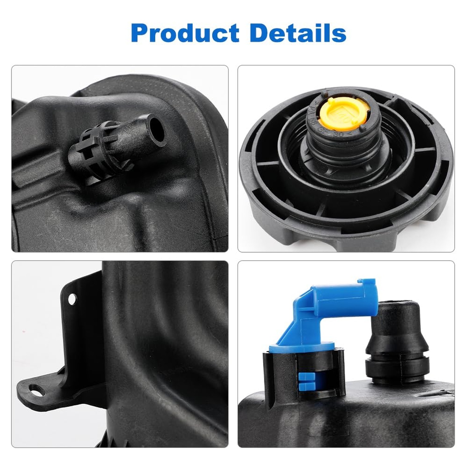 JDMON Engine Coolant Reservoir Tank w/ Sensor & Cap Replacement for BMW X5 E7…