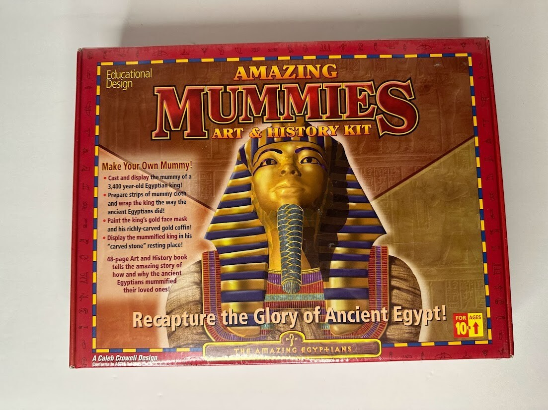 SEALED Amazing Mummies Art & History Kit 1998 Educational Design Ancient Egypt