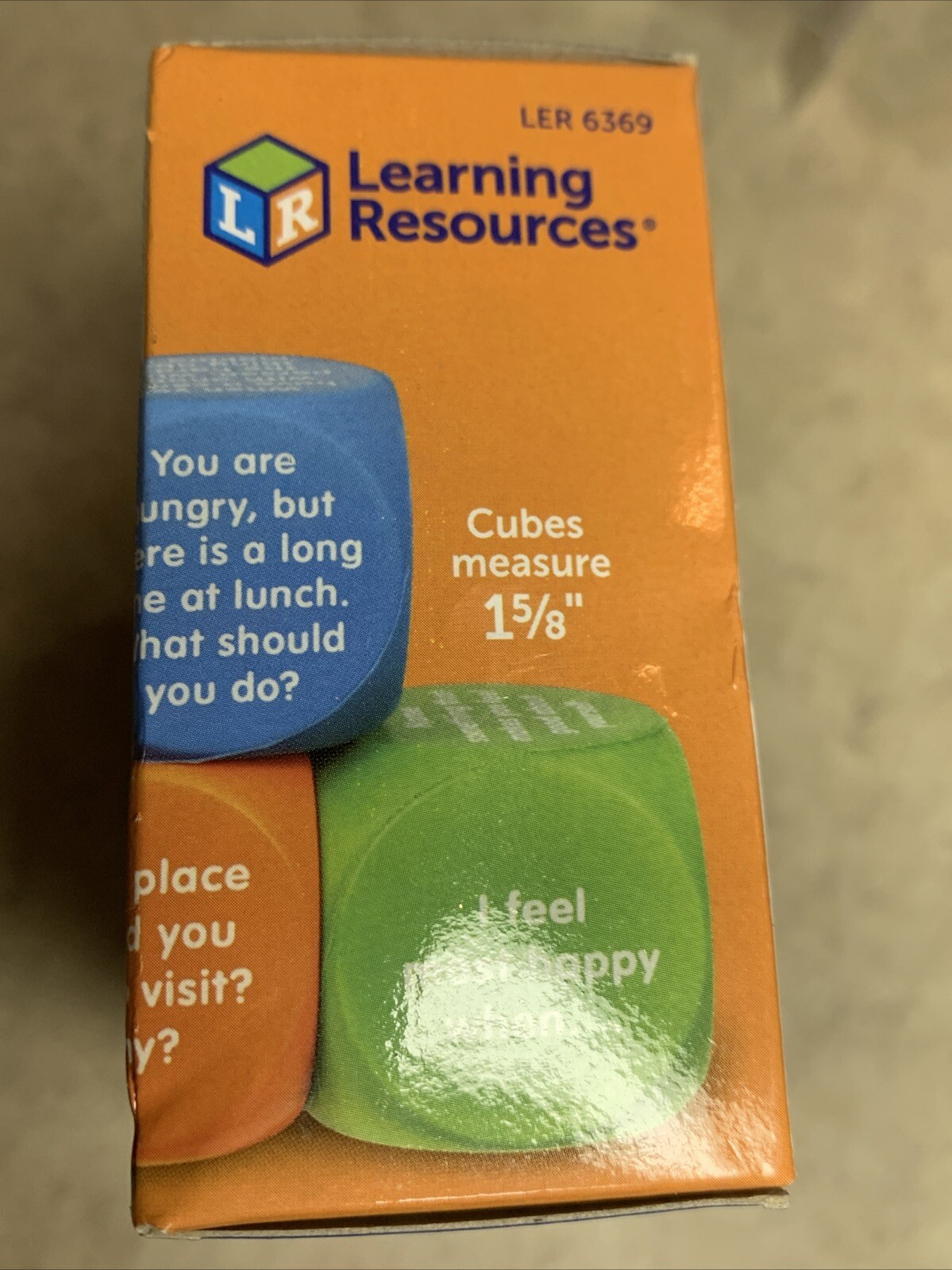 Let’s Talk Cubes Learning Resources 6 Cubes Ages 5+ Social Skills Feelings New