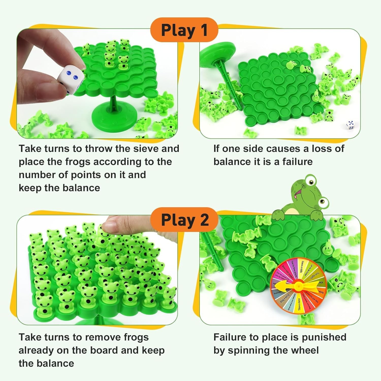 Frog Balance Game Toys,Balance Game Tree Two-Player Parent-Child Interactive …
