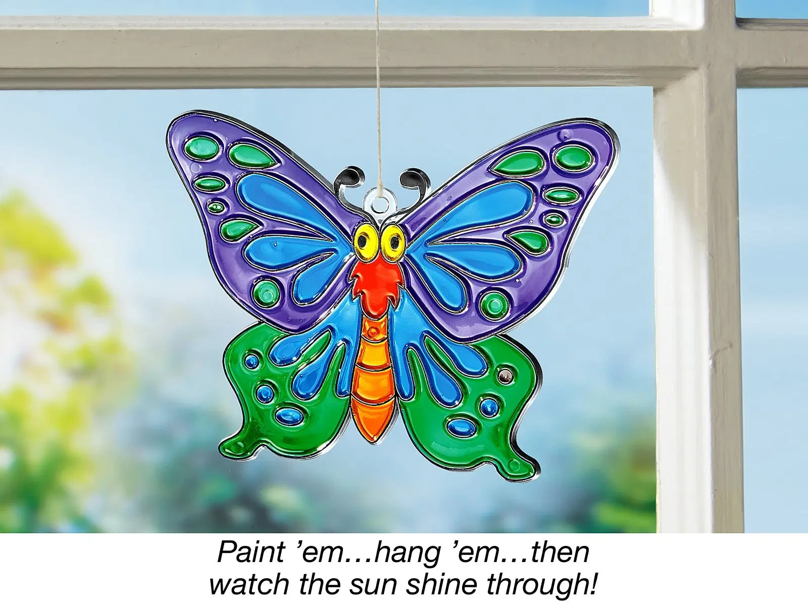 LAKESHORE SUNCATCHERS PAINTING SET TS242 LET YOUR ART SHINE NEW SEALED ART CRAFT